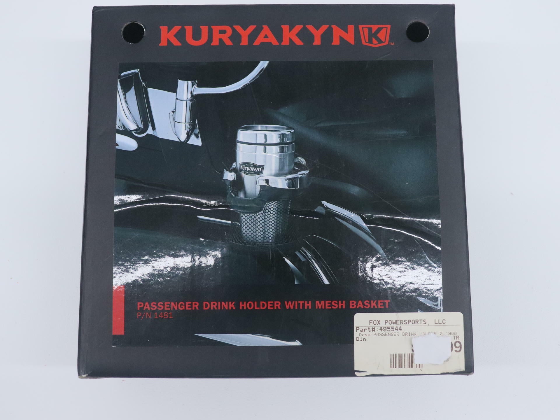 Kuryakyn Drink Holder Basket 1" Clamp - 01-16 Gold Wing GL1800 - 1481