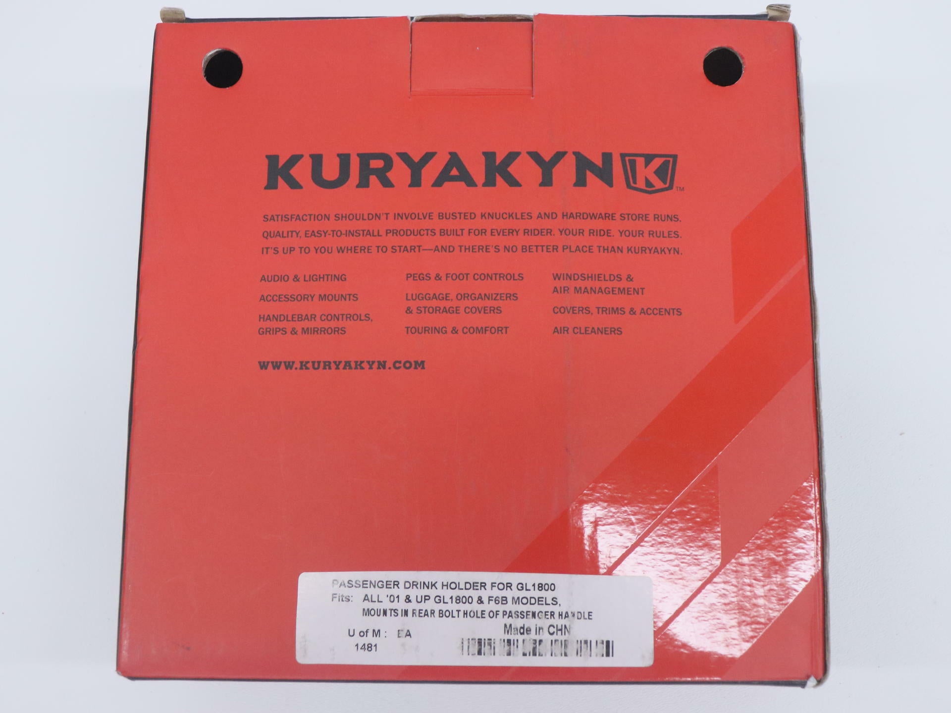 Kuryakyn Drink Holder Basket 1" Clamp - 01-16 Gold Wing GL1800 - 1481