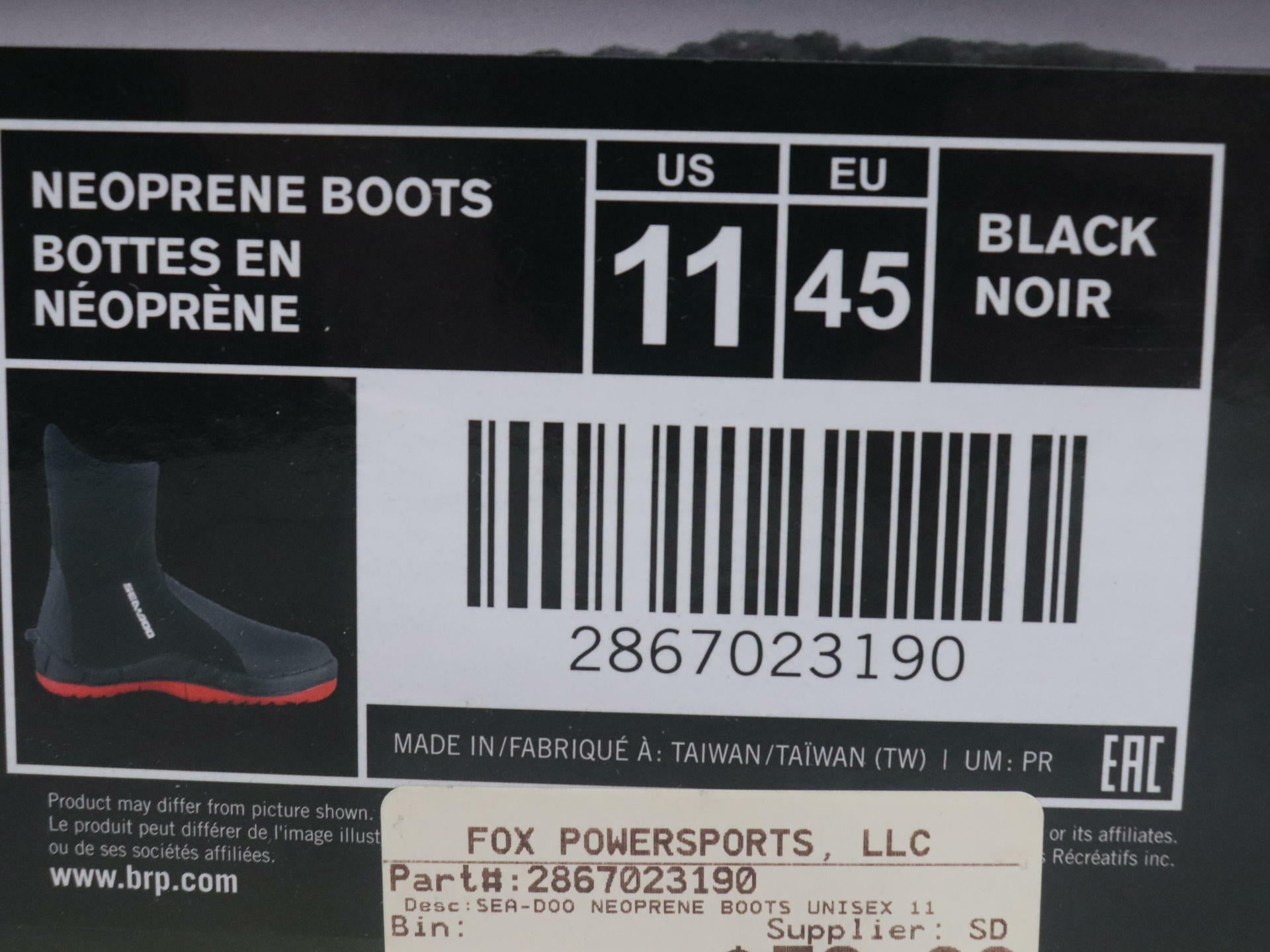 BRP Sea-Doo Boot Booties Neoprene Watercraft Riding - ADULT Sz 11 - 2867023190
