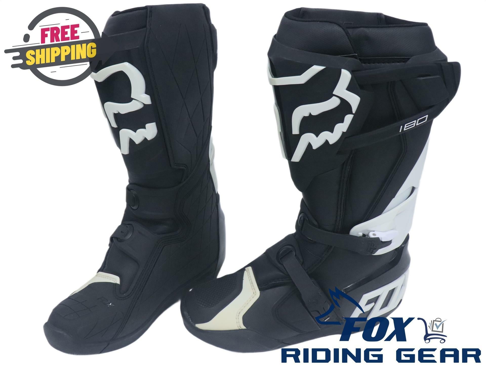 FOX Racing 180 Boot BLACK Motocross - Adult sz9 - 19908-001-9