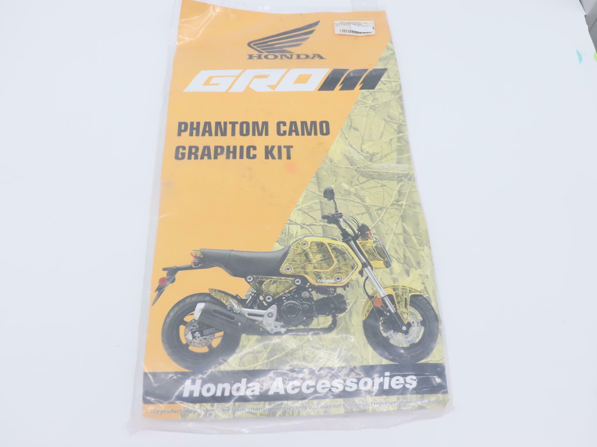 OEM Honda Graphics Decal Sticker Kit PH CAMO Yellow - 22-24 Grom - 0ST10-K26-C00