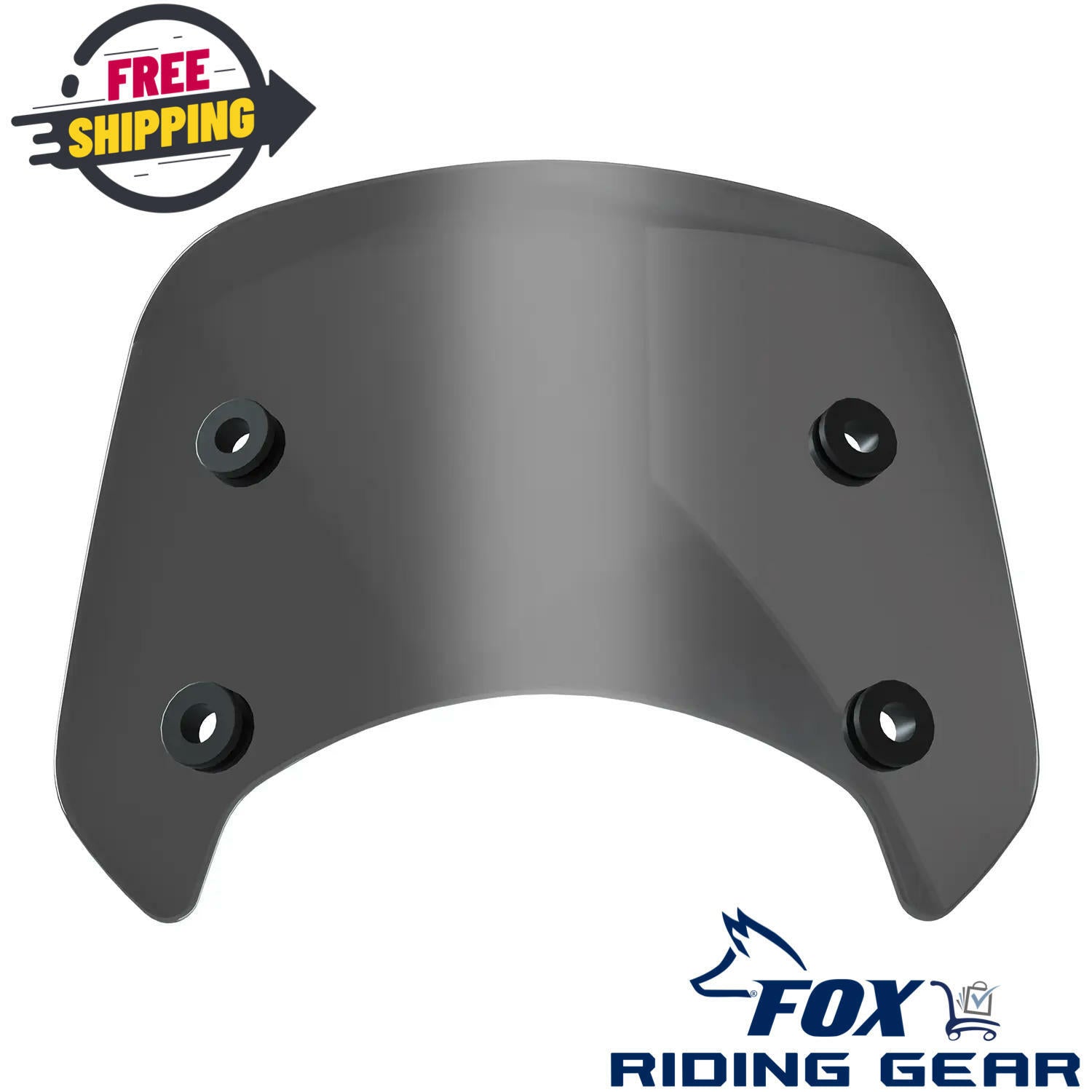 OEM Indian Low Wind Deflector 10" Tinted - Scout Bobber ABS - 2884689