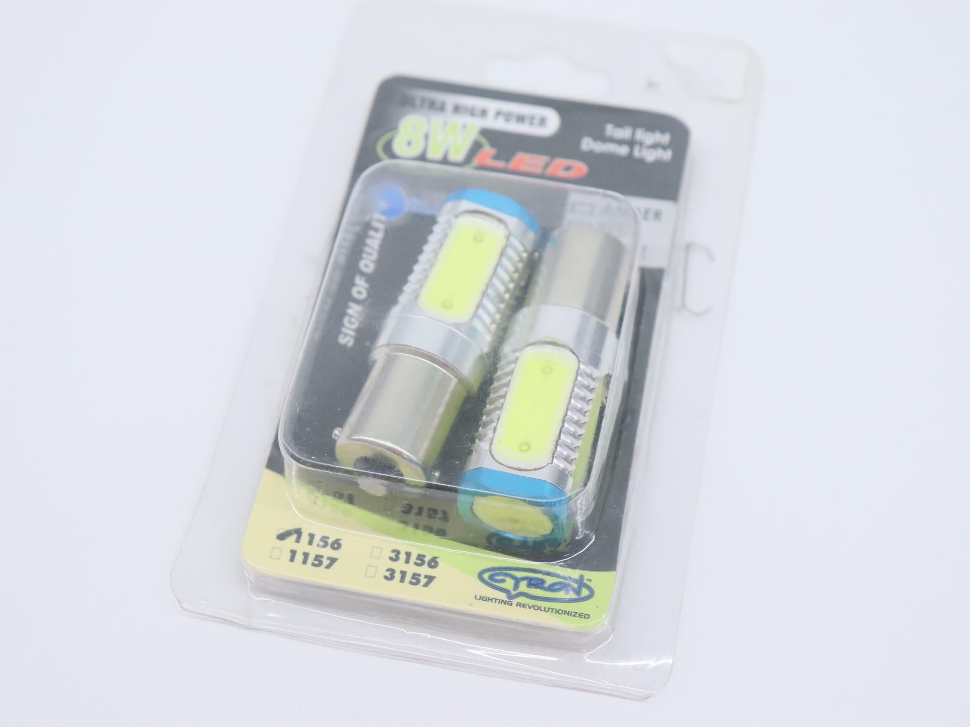 Cyron Ultra High Power 8w LED Light Tail Light Bulb WHITE 1156 - 481119