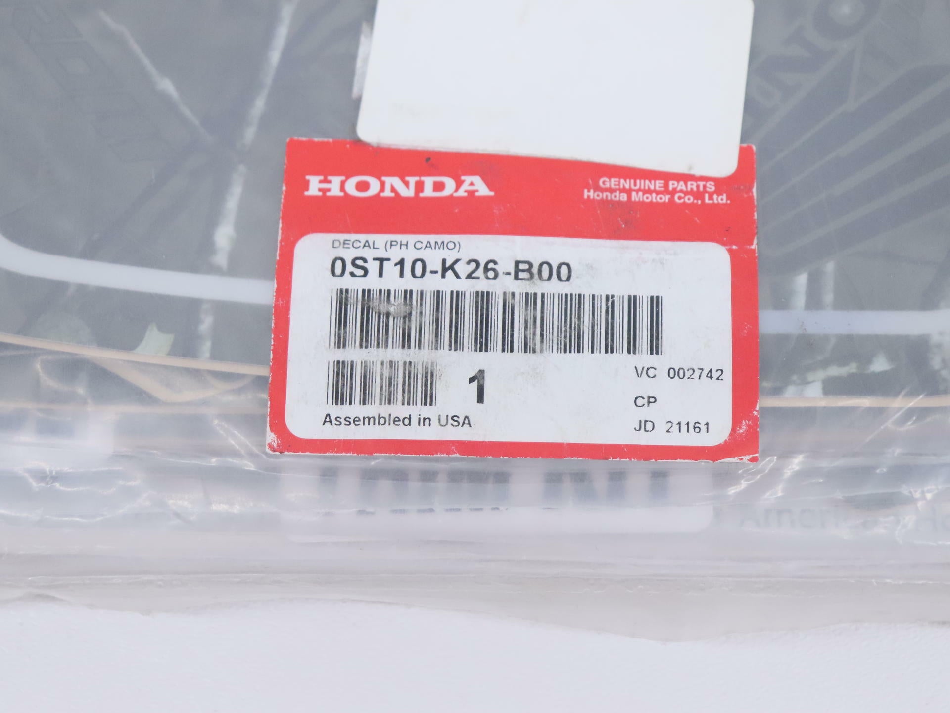 OEM Honda Graphics Decal Sticker Kit PH CAMO - 22-24 Grom - 0ST10-K26-B00