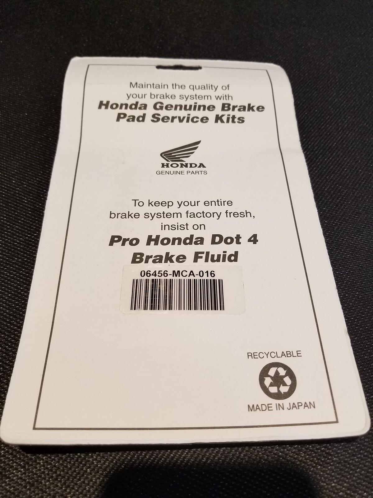 Honda 06435-MCA-026 - Pad Set, Rr-