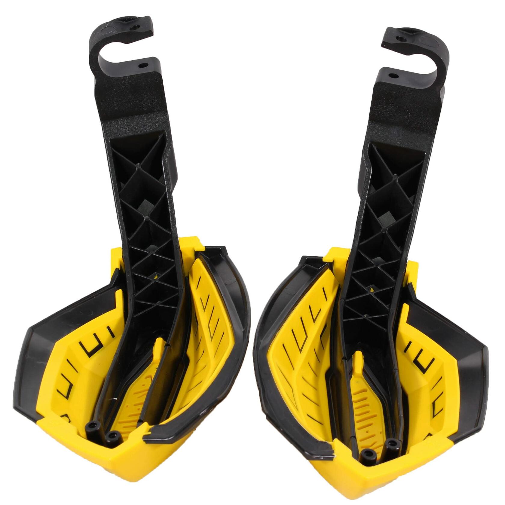 Ski-Doo New OEM Handlebar Hand Guard Wind Deflectors YELLOW REV-XP,XR,XU,XS,XM
