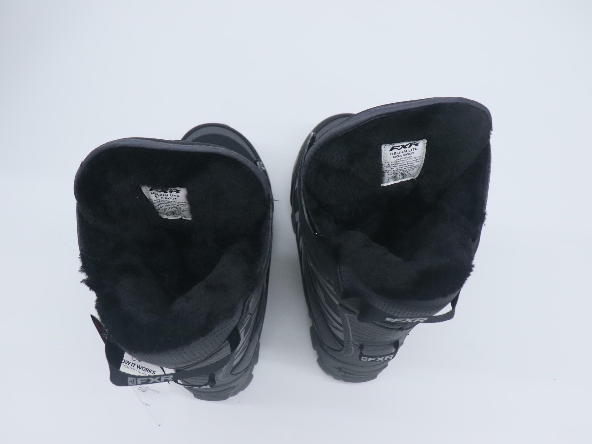 OPEN BOX - FXR Boots Helium Lite BOA Winter BLACK - MENS sz12 - 190705-1008-46