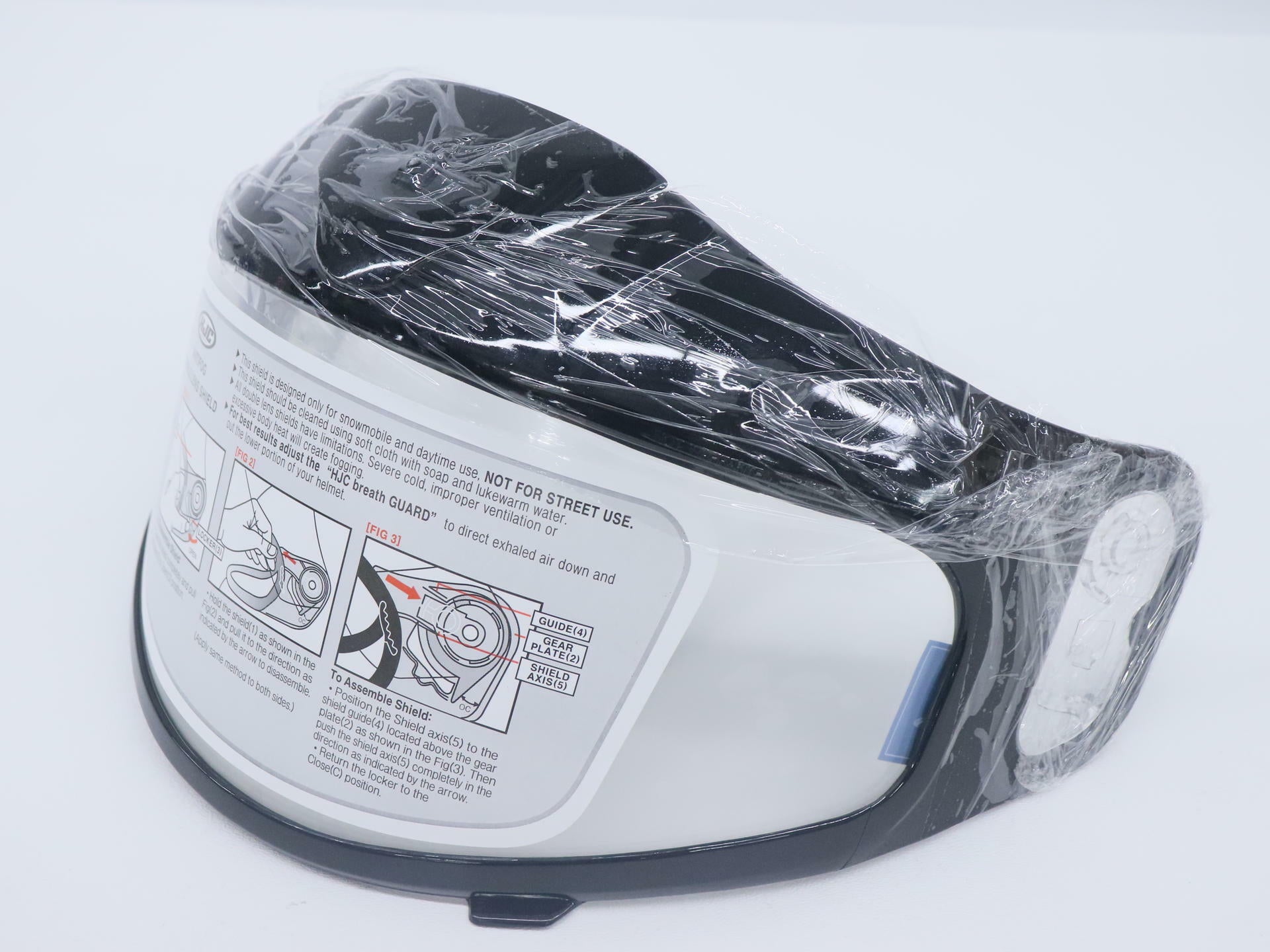 OPEN BOX - HJC Face Shield Dual Lens Visor - CLEAR - SY-MAX CR05 - 06-905