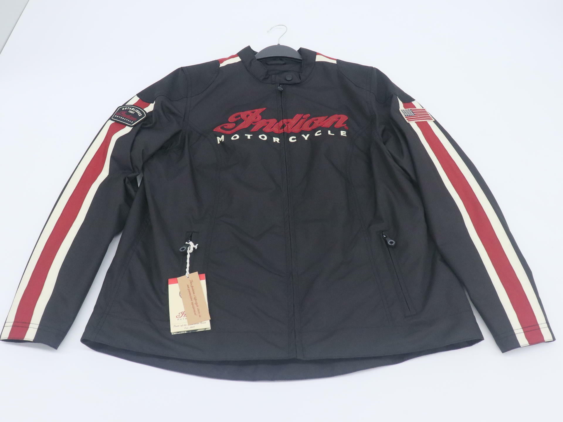 OPEN BOX - Indian Jacket Textile 1901 V2 Retro BLACK - WOMENS XL - 286095809