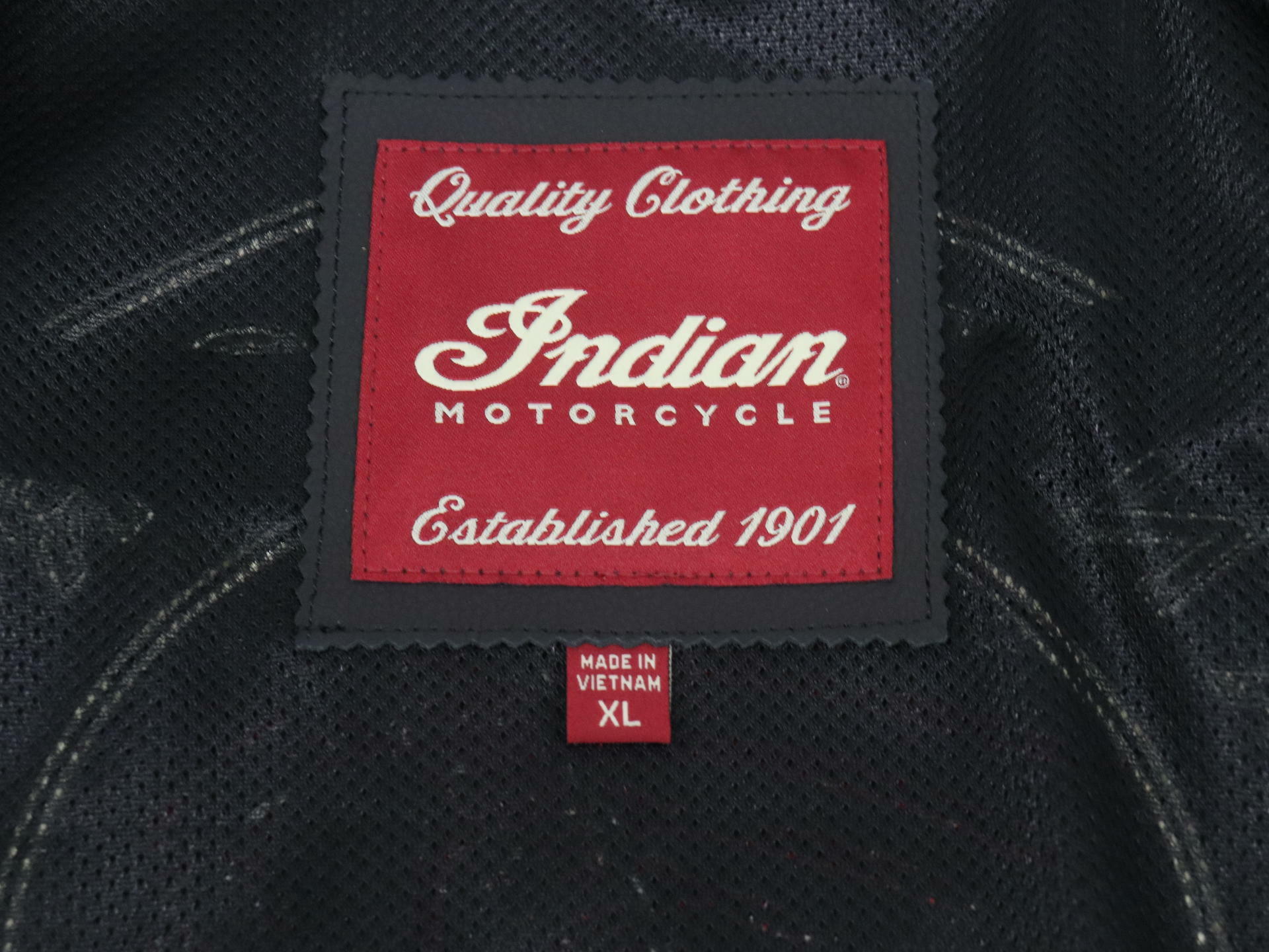 OPEN BOX - Indian Jacket Textile 1901 V2 Retro BLACK - WOMENS XL - 286095809