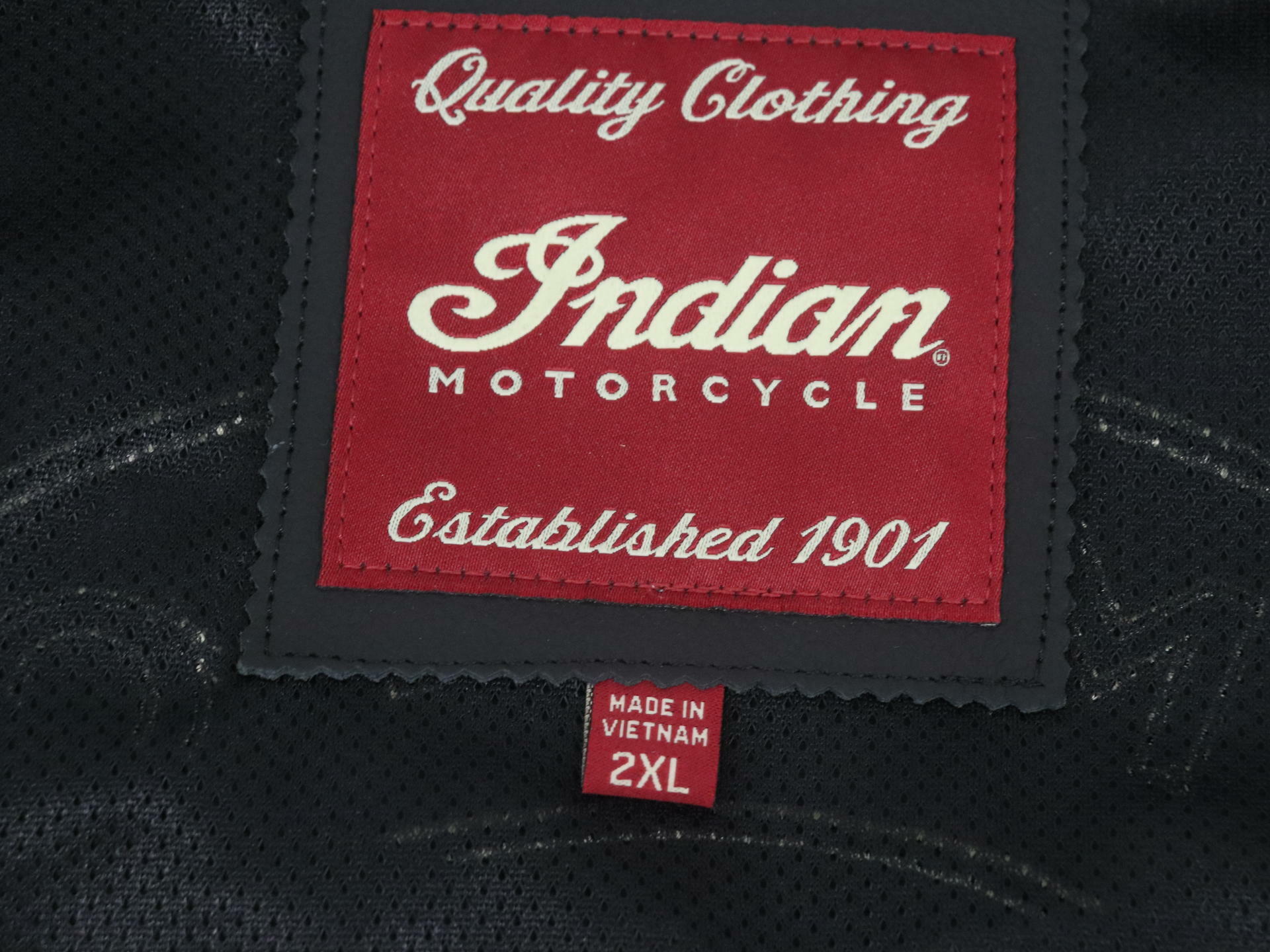 OPEN BOX - Indian Jacket Textile 1901 V2 Retro BLACK - MENS 2XL - 286095712
