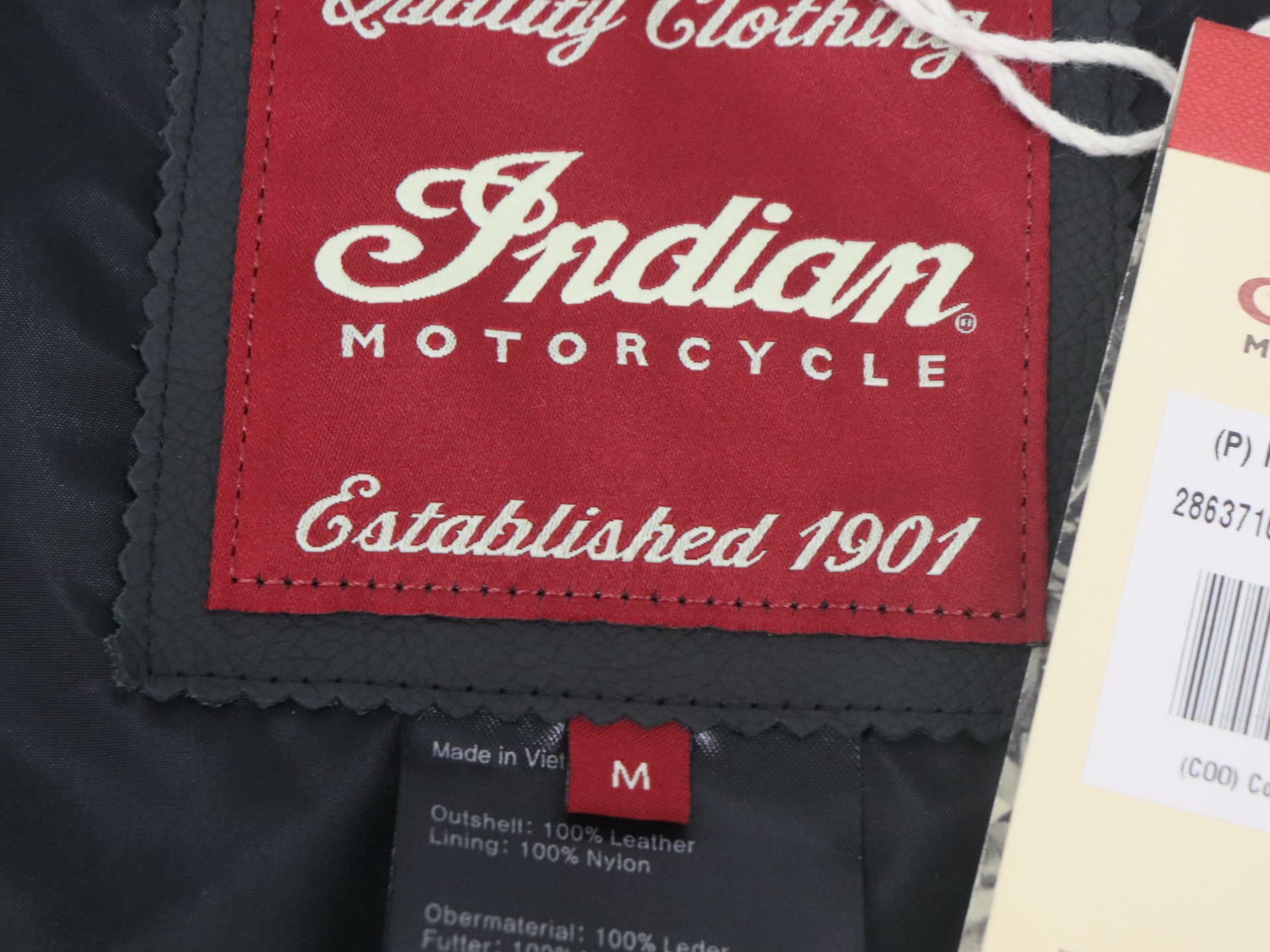 OPEN BOX - Indian Vest Leather Motorcycle BLACK  - WOMENS Medium - 286371603
