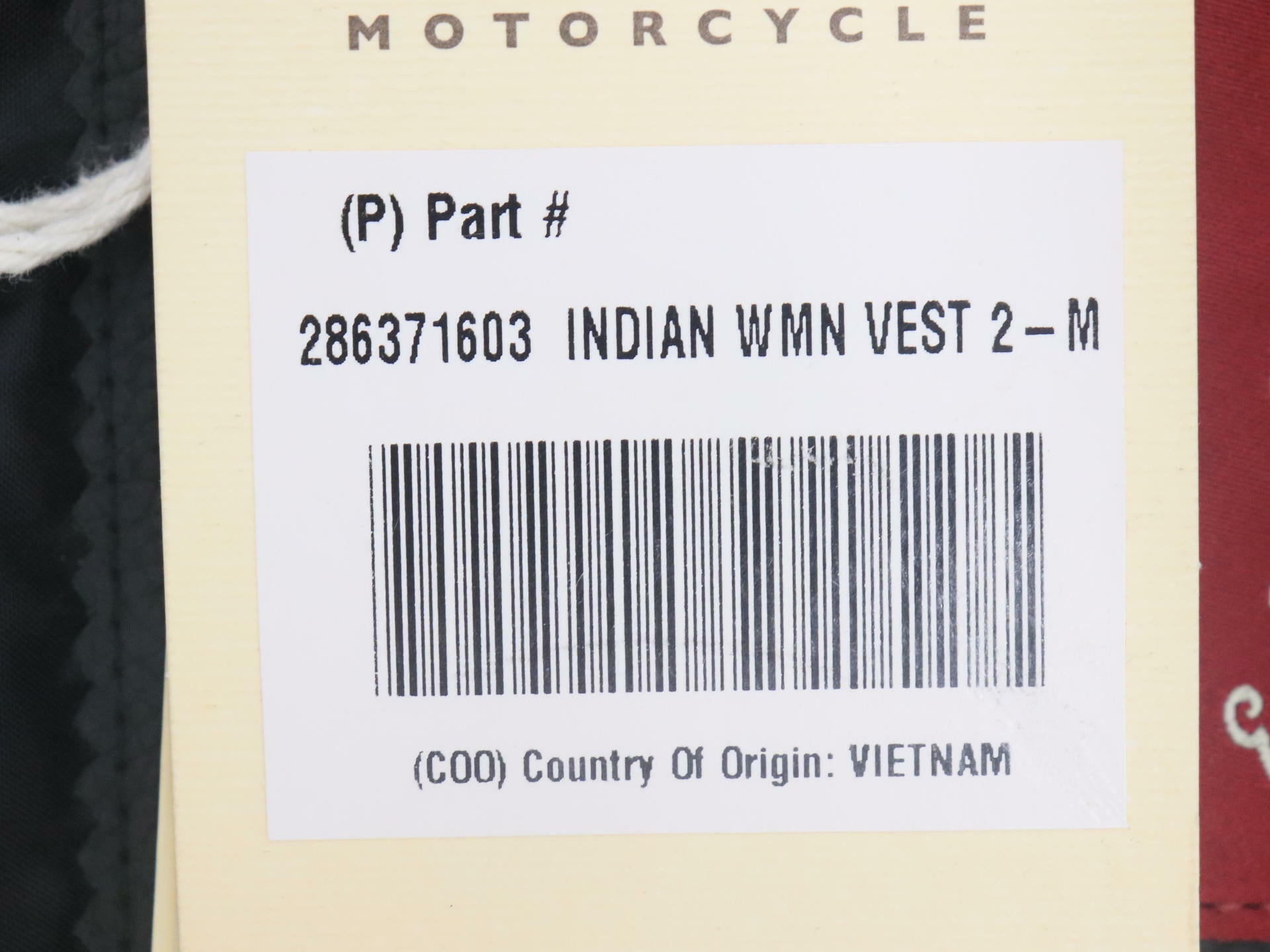 OPEN BOX - Indian Vest Leather Motorcycle BLACK  - WOMENS Medium - 286371603