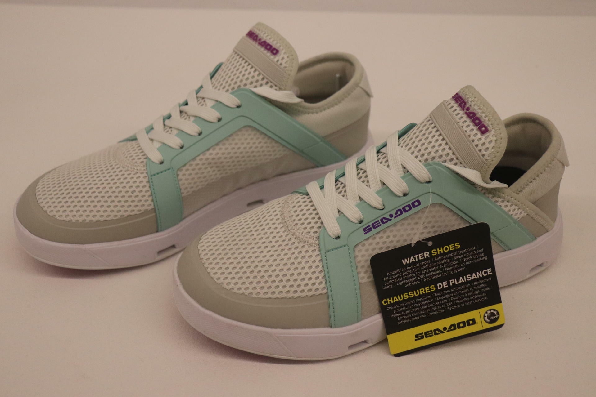 OPEN BOX - Sea-Doo Water Shoes Grey Teal - Unisex sz8 - 4442592809
