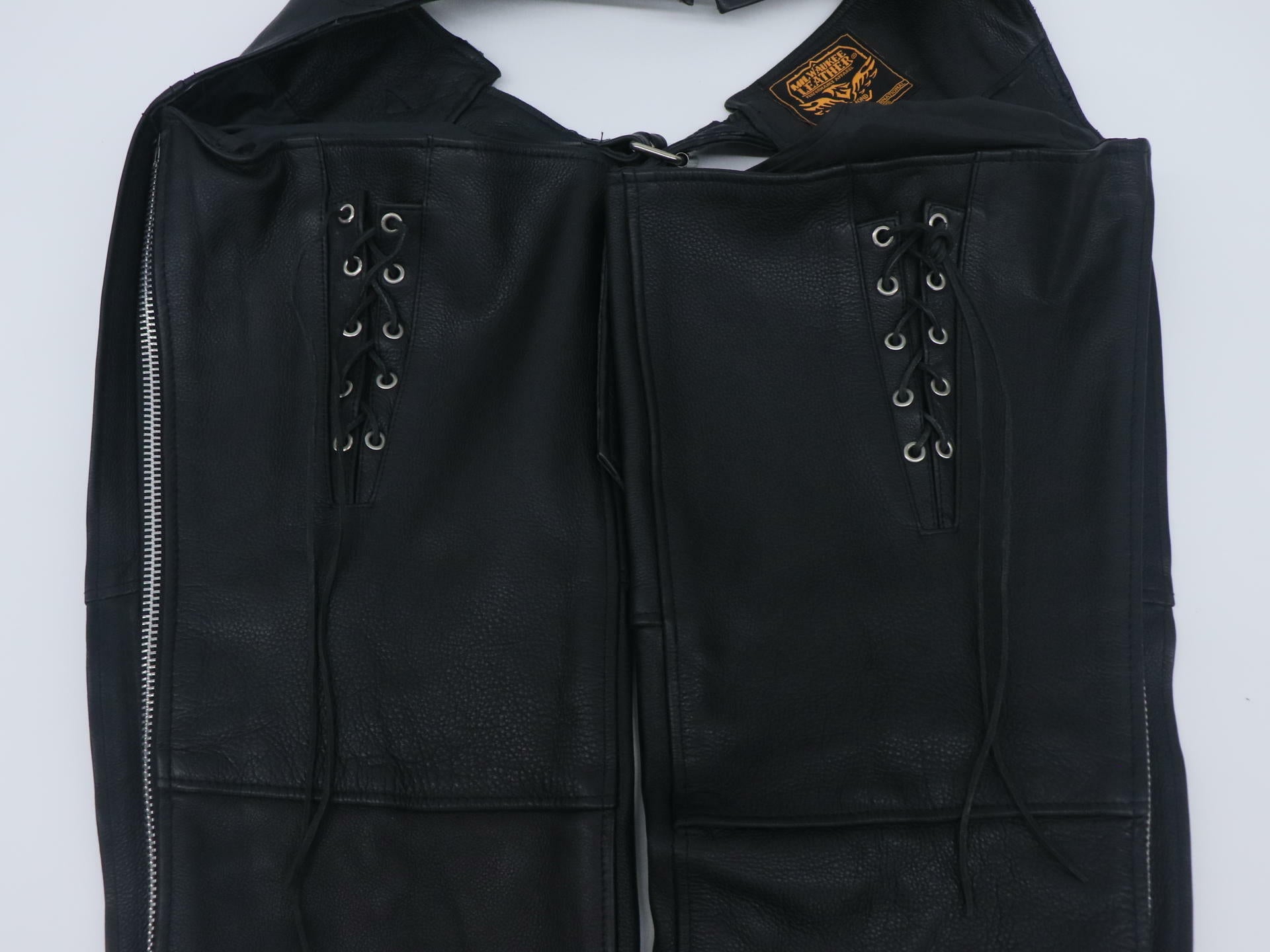 OPEN BOX - Milwaukee Leather Chaps w/Hip Pocket BLACK - WOMENS 2XL - ML1173-2XL