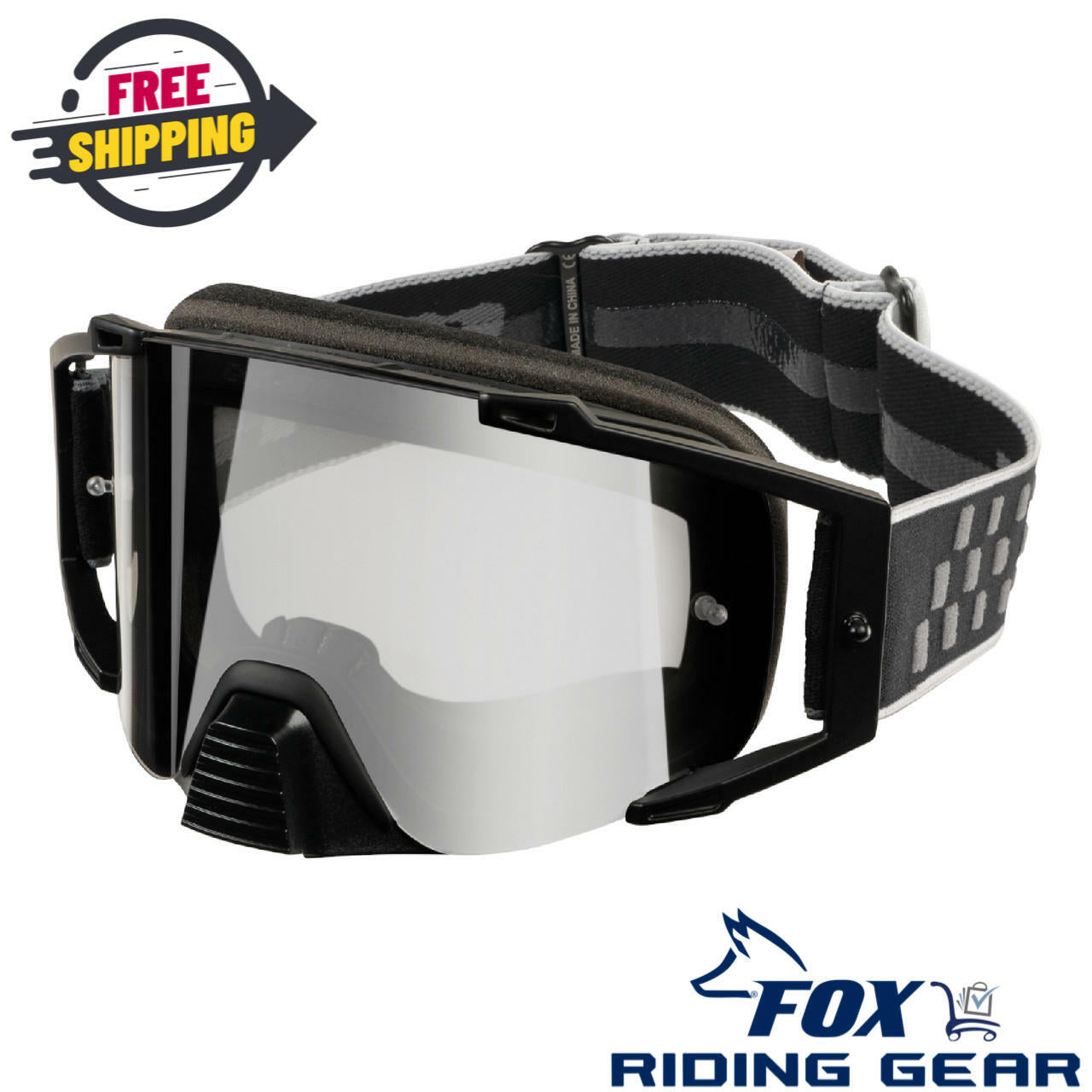 OPEN BOX - Can-Am Goggles Thermo Formed Flint Fade UV No Slip - 4487780099