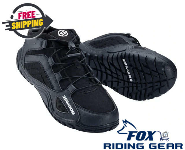 OPEN BOX - Sea-Doo Riding Shoes w/Quick Laces BLACK - MENS sz11 - 4442283190