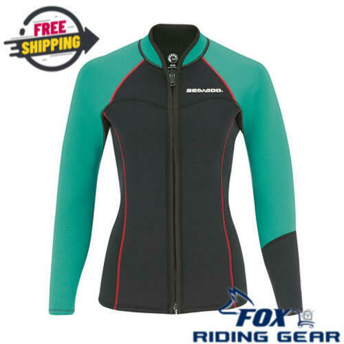 OPEN BOX - Sea-Doo Montego Jacket 3mm Neoprene BLACK - WOMENS LARGE - 2867270976