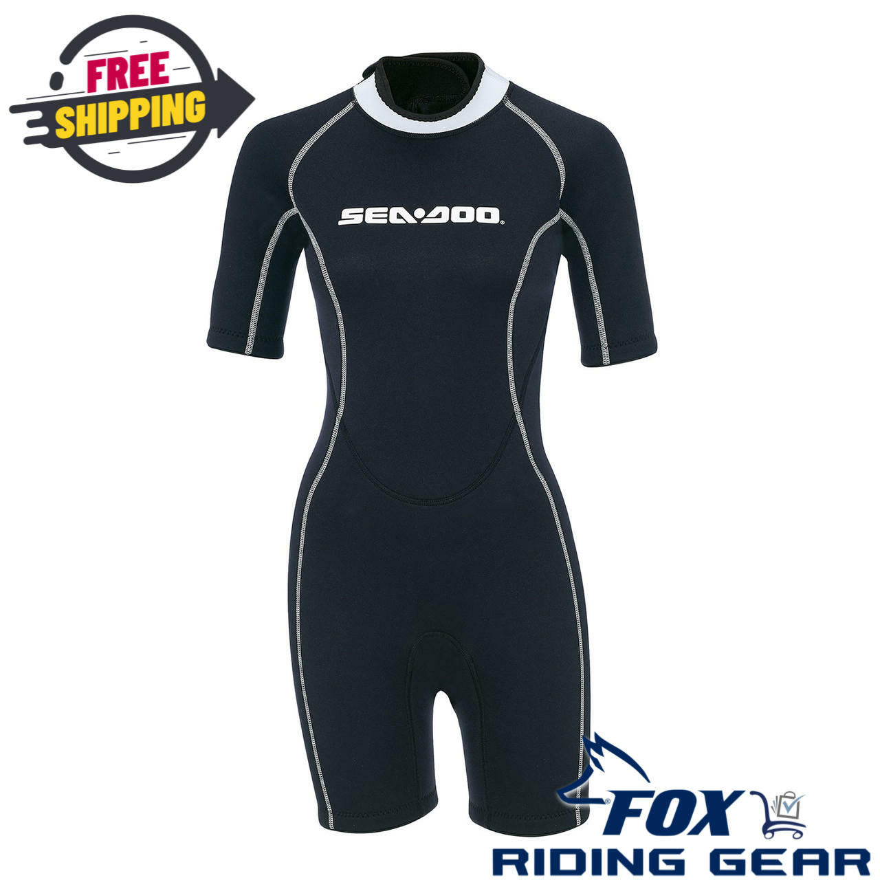 OPEN BOX - Sea-Doo Escape Shorty Wetsuit Neoprene - WOMENS LARGE - 2867230901