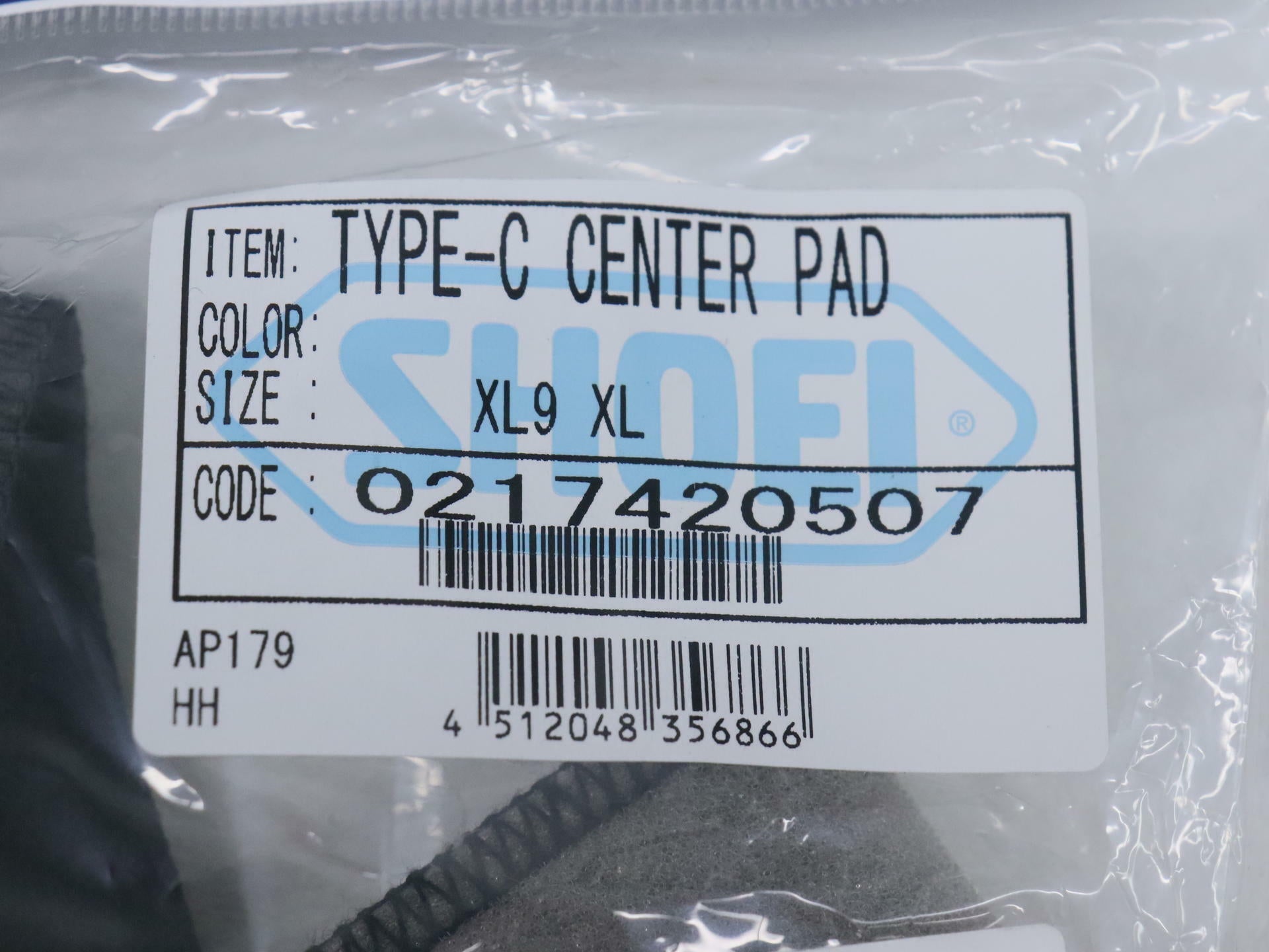 OPEN BOX - Shoei Center Pad Top XL 9mm - NeoTec Helmets - 0217420507