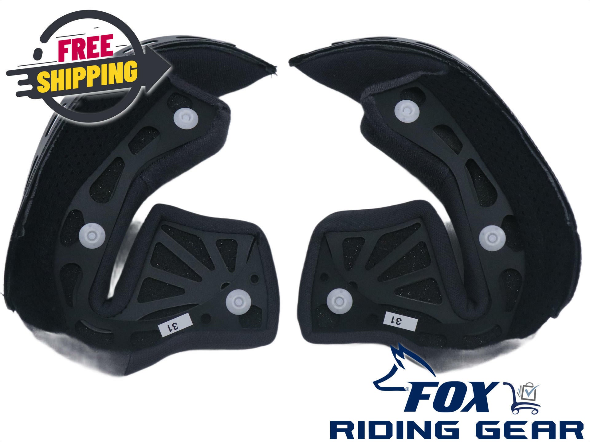 OPEN BOX - Shoei Cheek Pads Set 31mm - J-Cruise Helmets - 0230400531