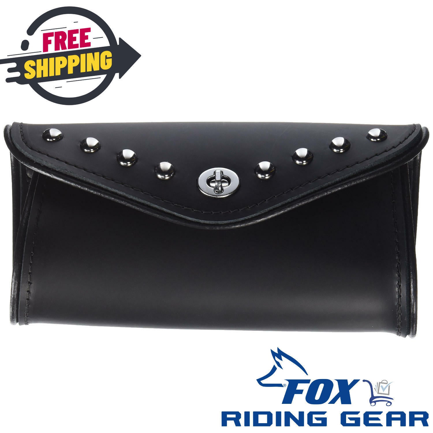 OPEN BOX - OEM Kawasaki Windshield Bag Studded - Vulcan 900 1700 - K53000-271