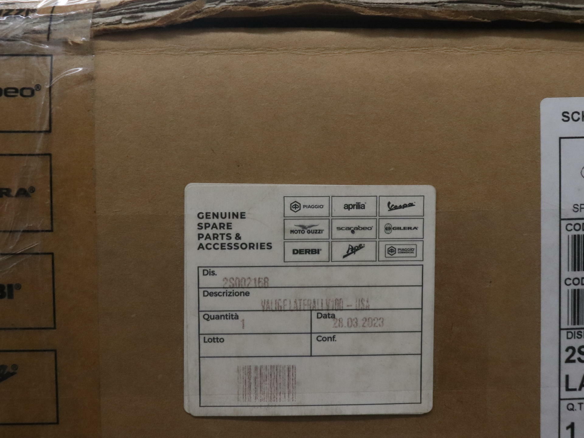 OEM Moto Guzzi Side Panniers Cases - 23-24 V100 Mandello - 2S002168 - Open Box