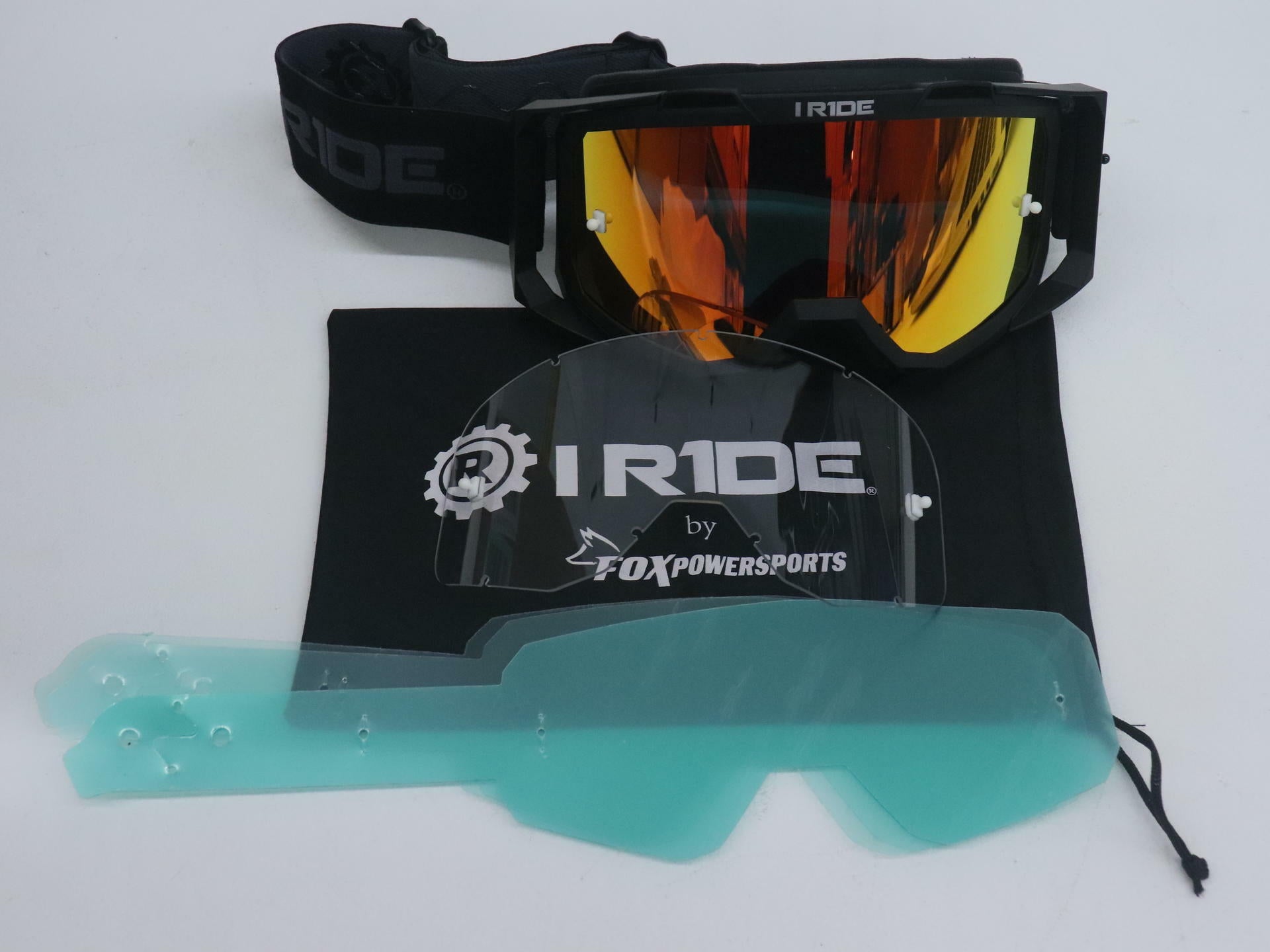 OPEN BOX - I-RIDE Goggle BLACK Frame w/ ORANGE Pop Lens - IR-AIRTIME
