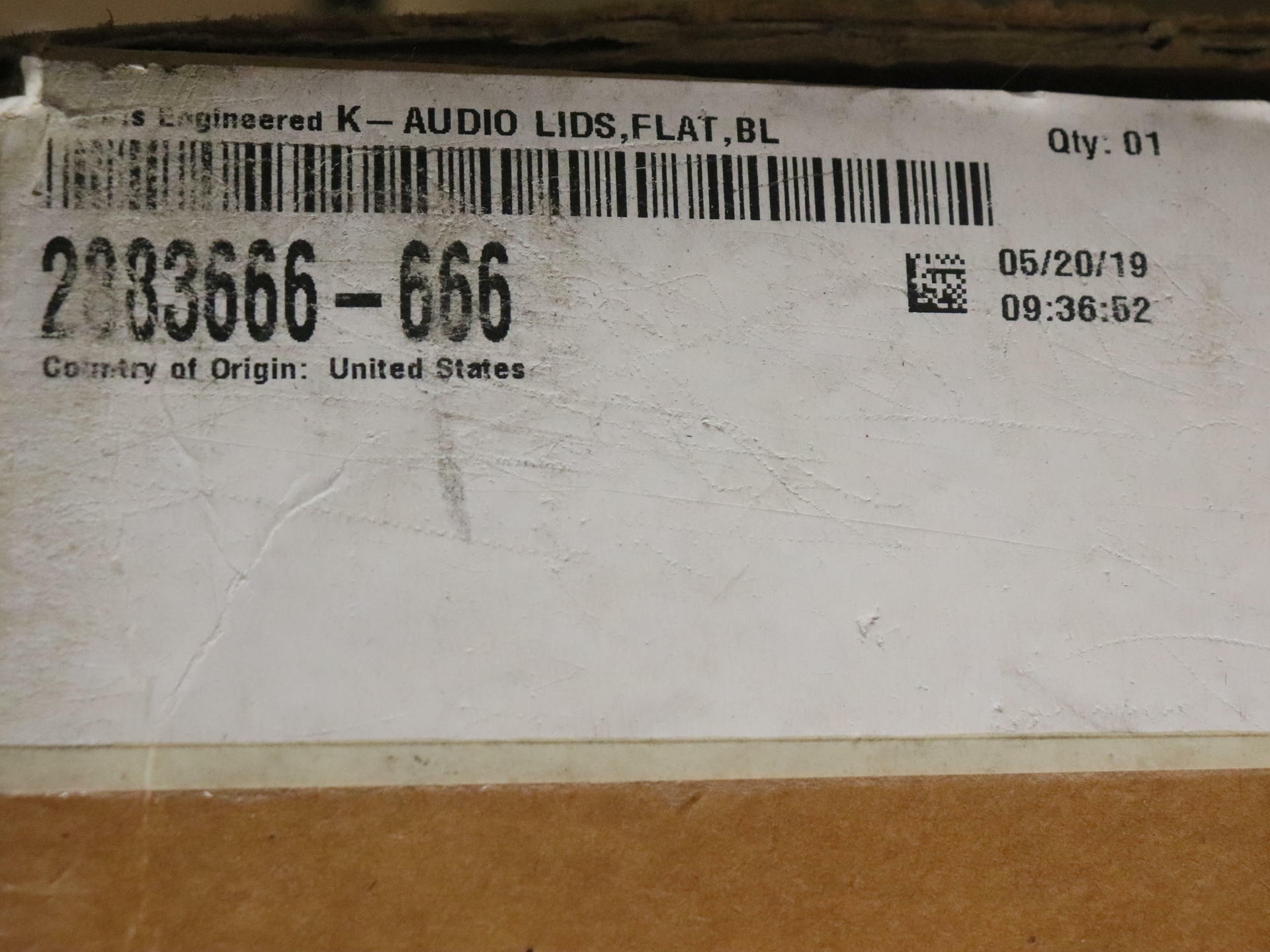 OEM Indian PowerBand Audio Saddlebag Lid Set BLACK PEARL- 2883666-666 - Open Box