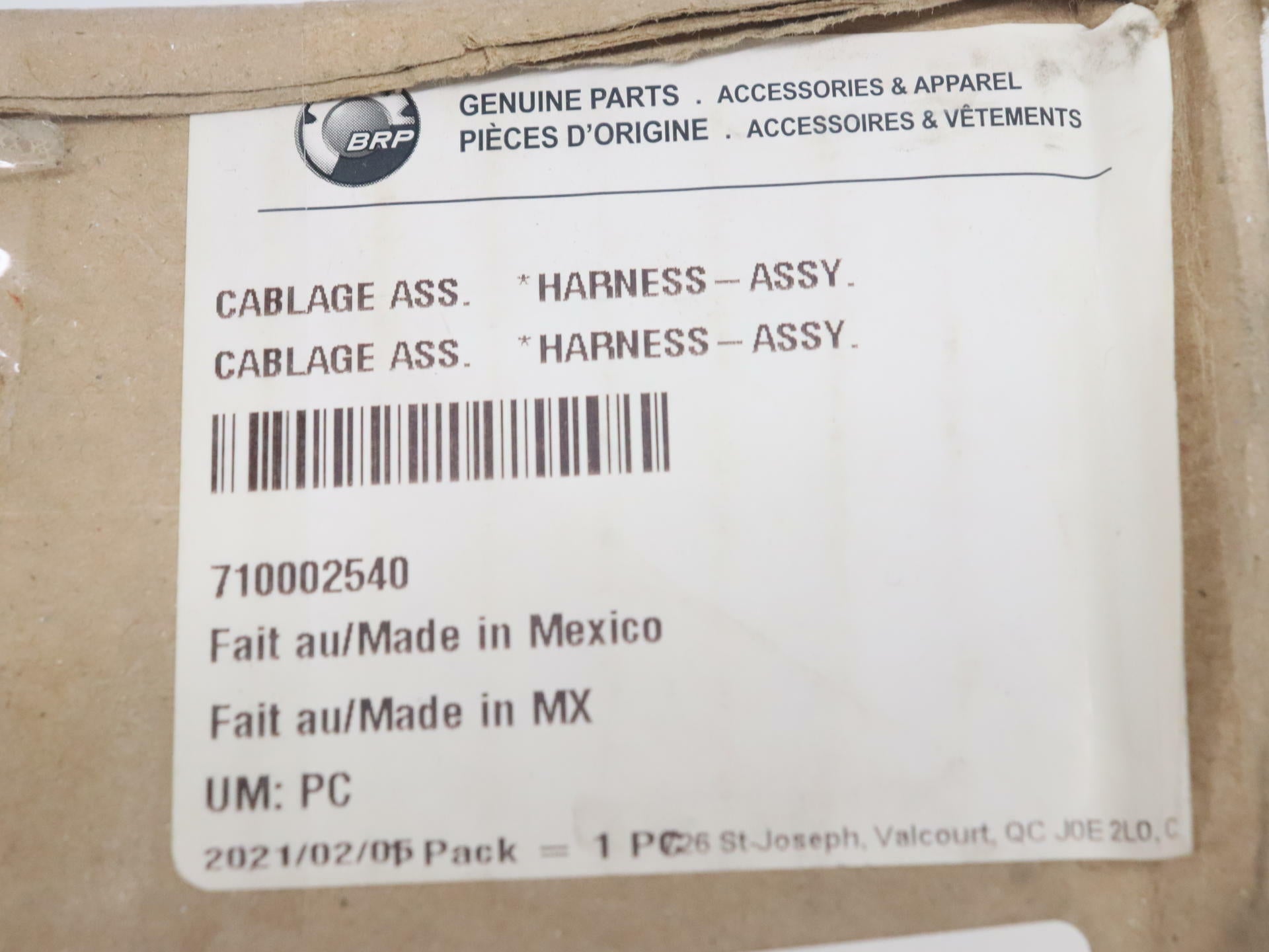 OPEN BOX - OEM Cam-Am Main Wiring Harness Assy - Commander 800 1000 - 710002540