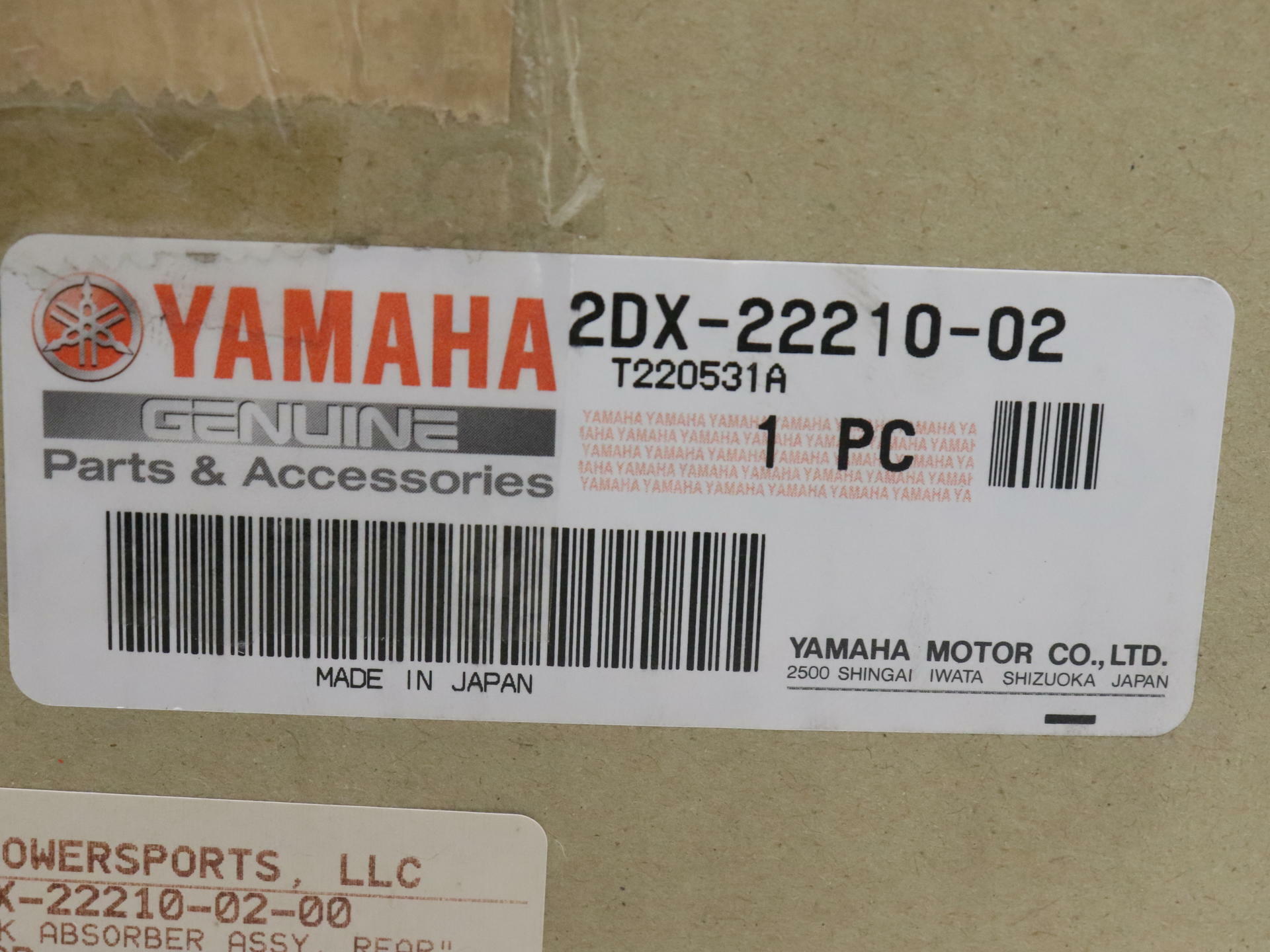 OPEN BOX - OEM Yamaha Shock Absorber REAR - 17-23 Bolt XVS950 R- 2DX-22210-02-00