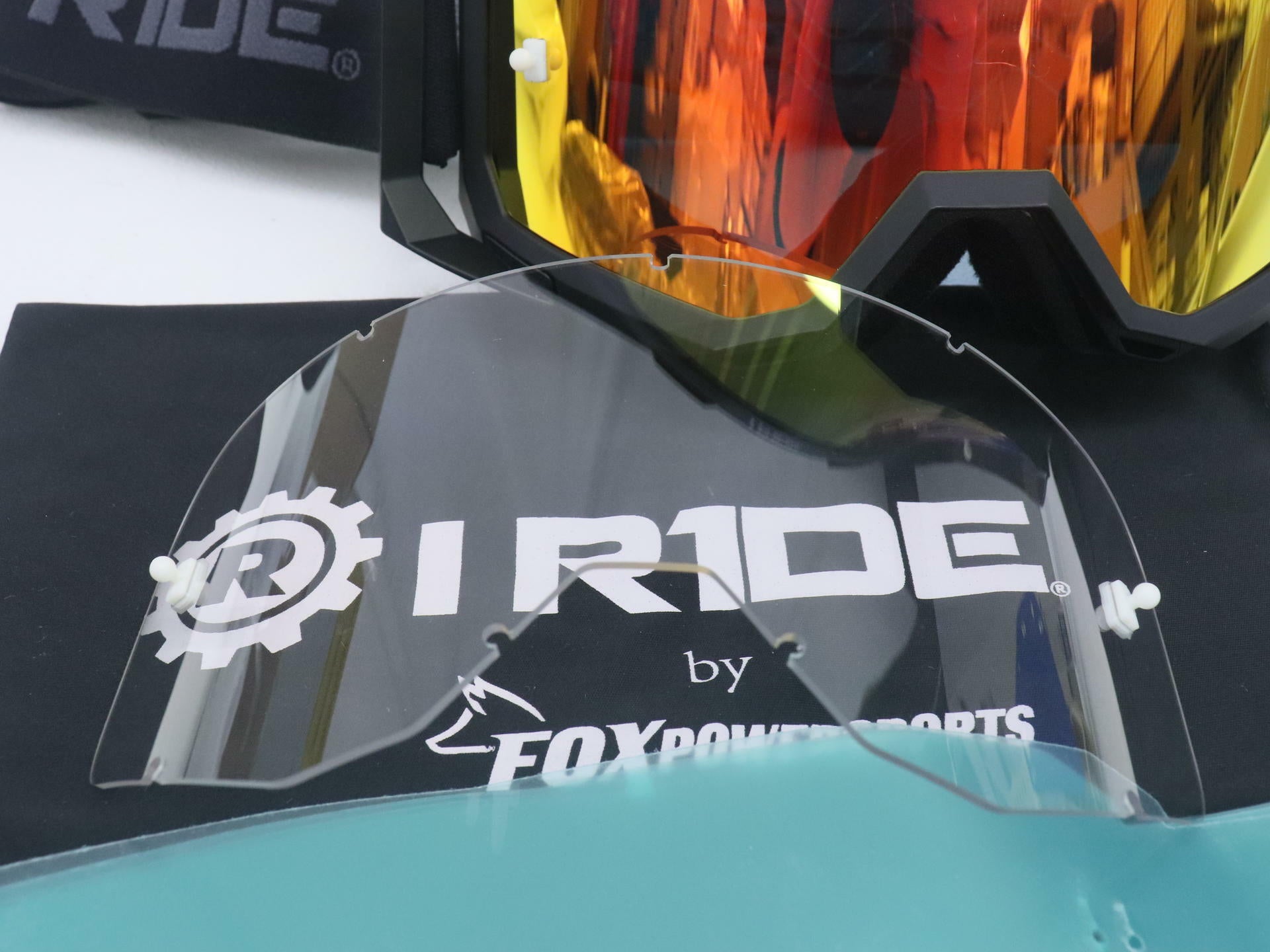 OPEN BOX - I-RIDE Goggle Black Frame & Orange Pop Lens - IR-AIRTIME