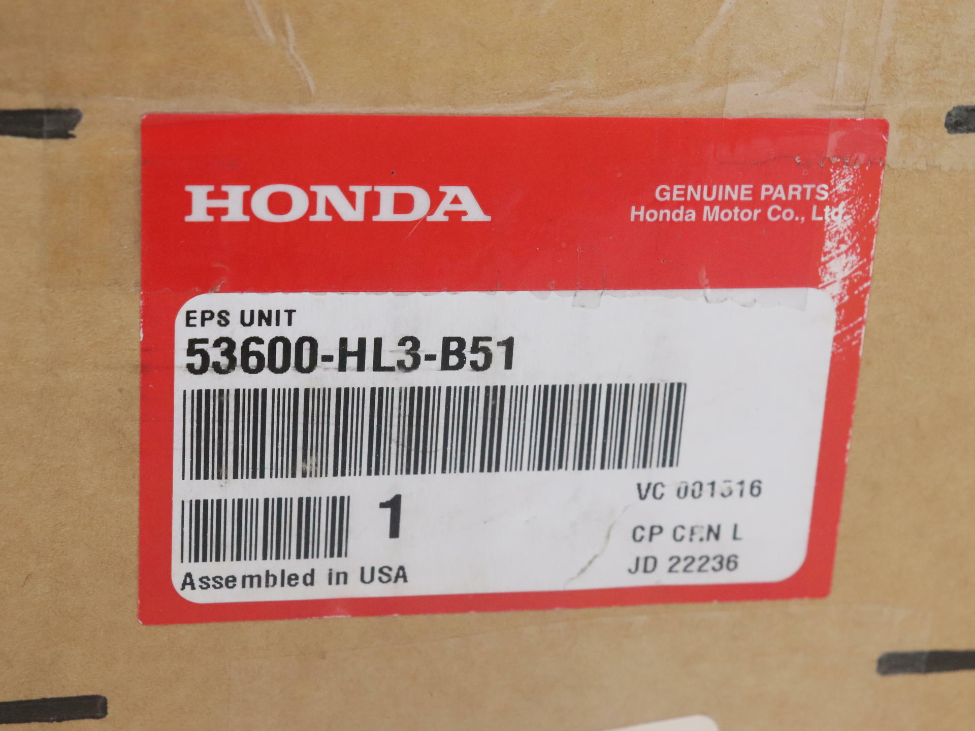 OPEN BOX - OEM Honda EPS Unit Assy - Pioneer 700 Deluxe SXS700 M2- 53600-HL3-B51
