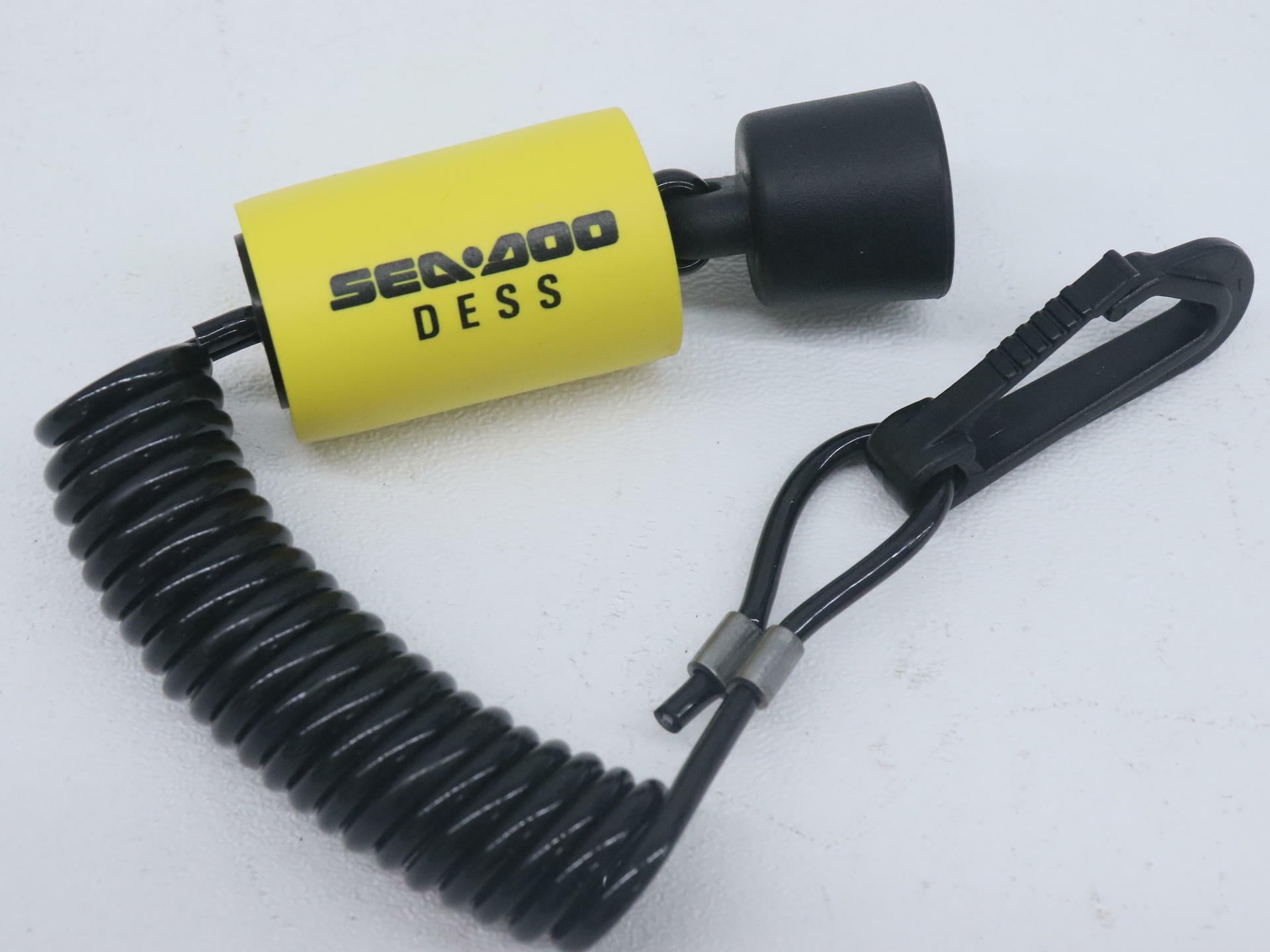 OPEN BOX - OEM Sea-Doo Key DESS Safety Lanyard Cord & Clip - 278002199