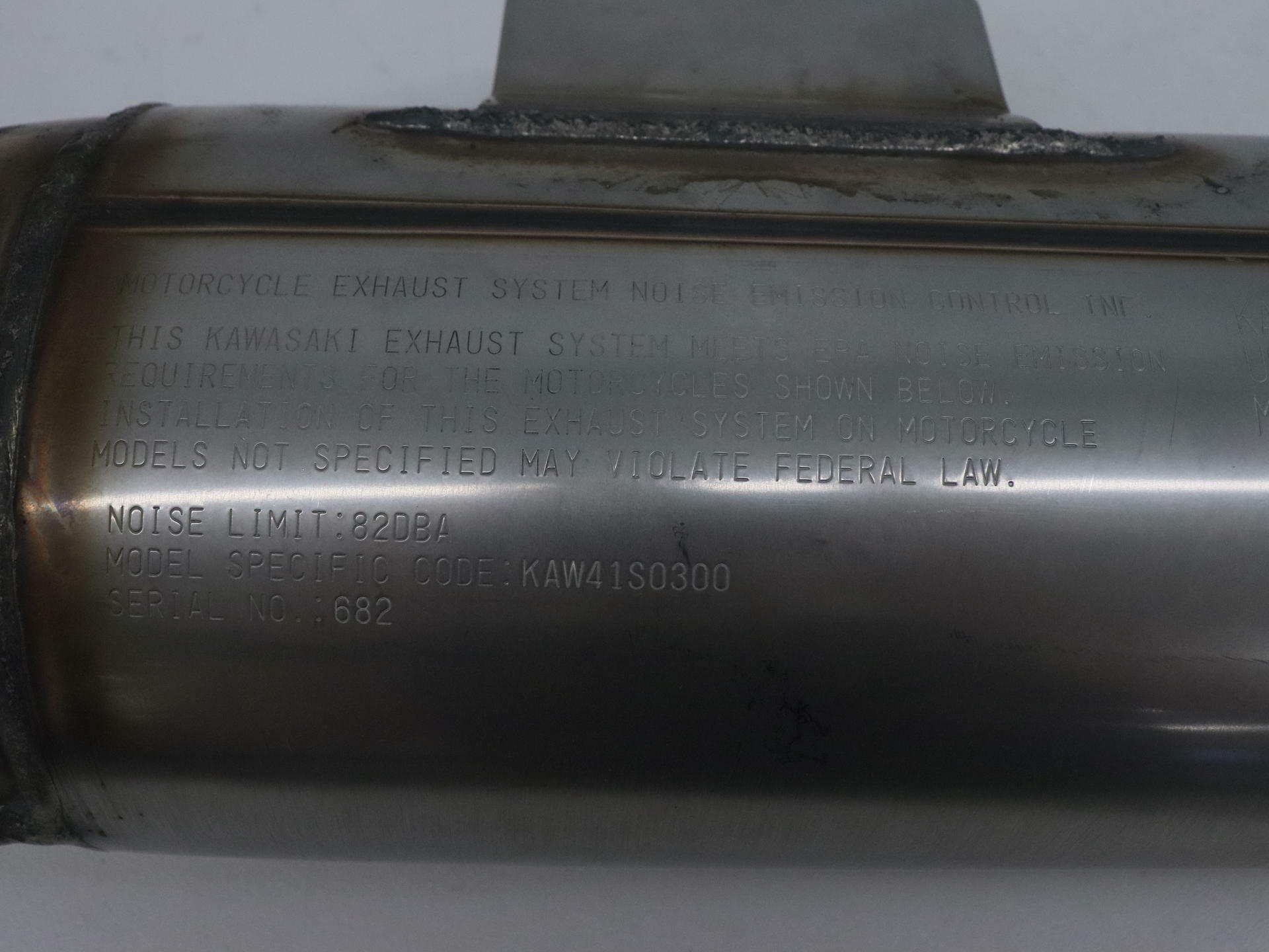 OPEN BOX - OEM Kawasaki Exhaust Muffler w/Arrester - 20-23 KLX300R - 18091-1165