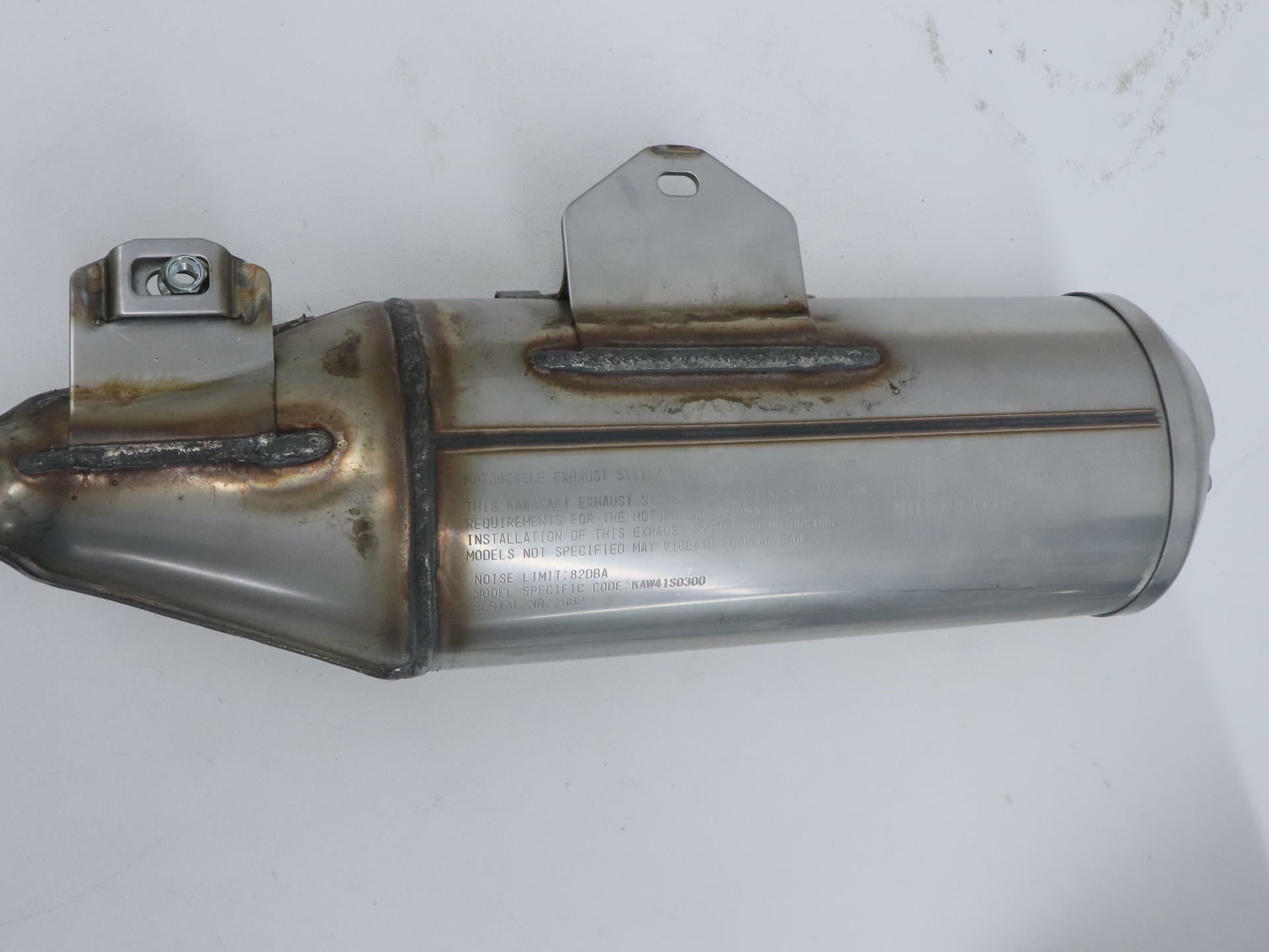 OPEN BOX - OEM Kawasaki Exhaust Muffler w/Arrester - 20-23 KLX300R - 18091-1165