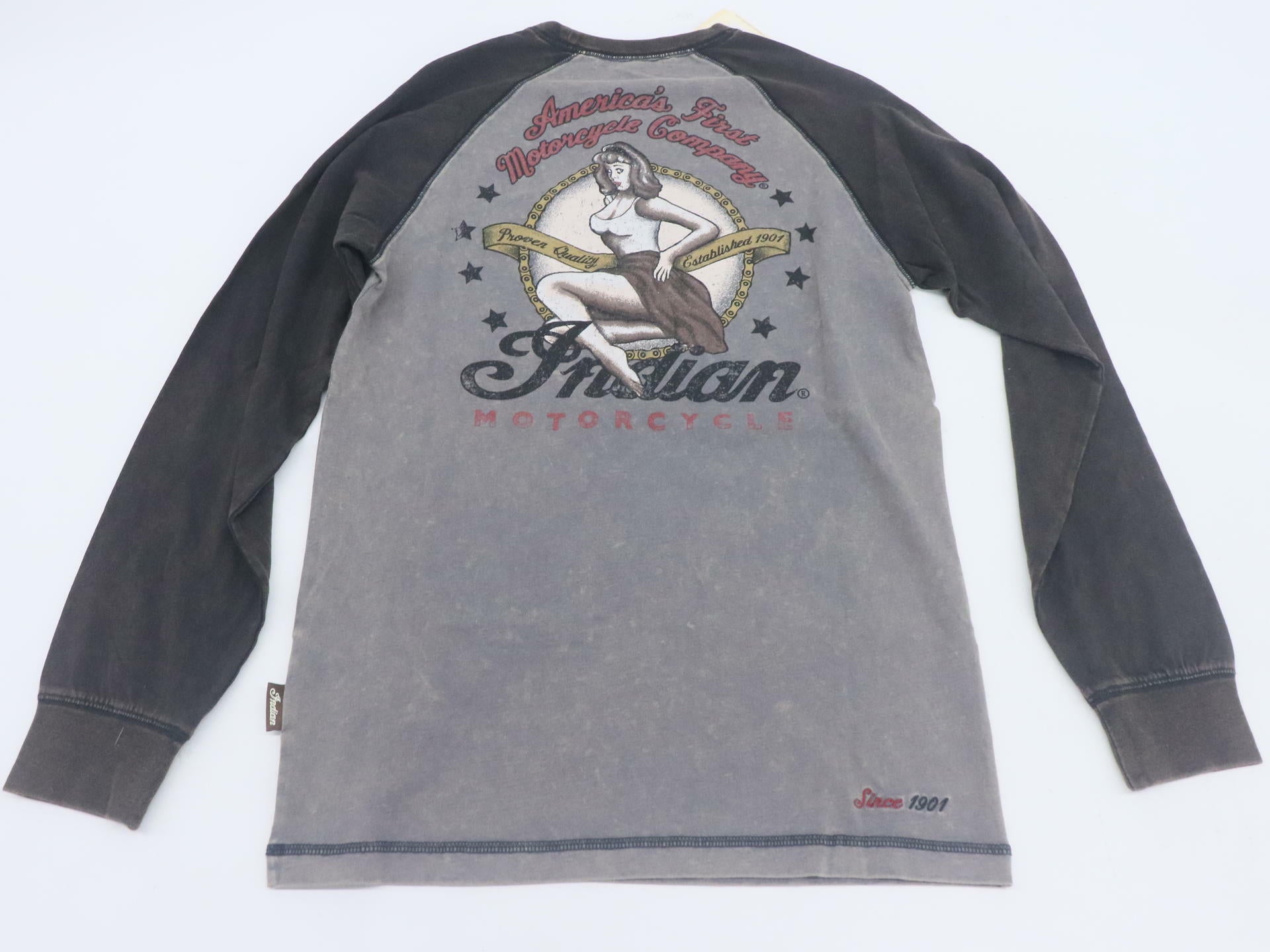 OPEN BOX - Indian Long Sleeve Shirt Bomber LS Tee - MENS SMALL - 286619702