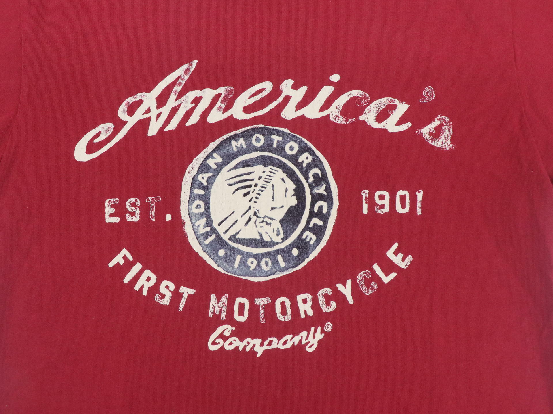 OPEN BOX - Indian T-Shirt Miusa Red Motorcycle Tee - MENS SMALL - 286617502