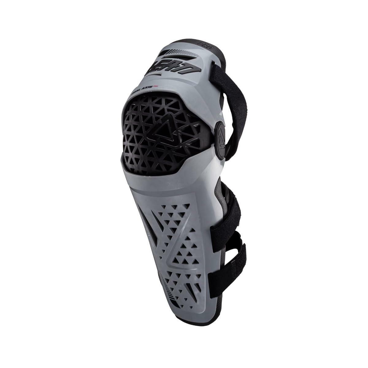 OPEN BOX - Leatt Knee & Shin Guard Protector Dual Axis Pro Forge Gray L/XL