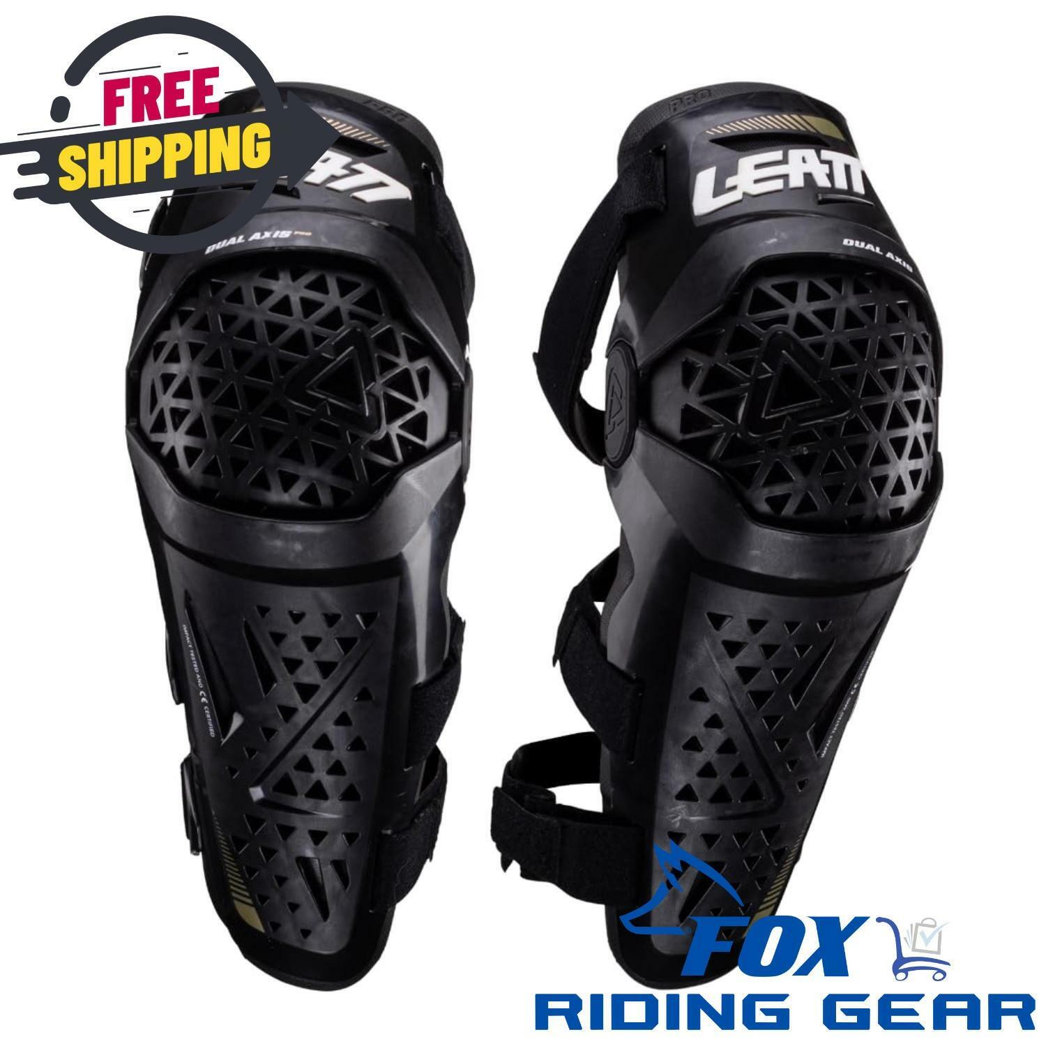 OPEN BOX - Leatt Knee & Shin Guard Protector Dual Axis Pro Black XXL- 5024060792