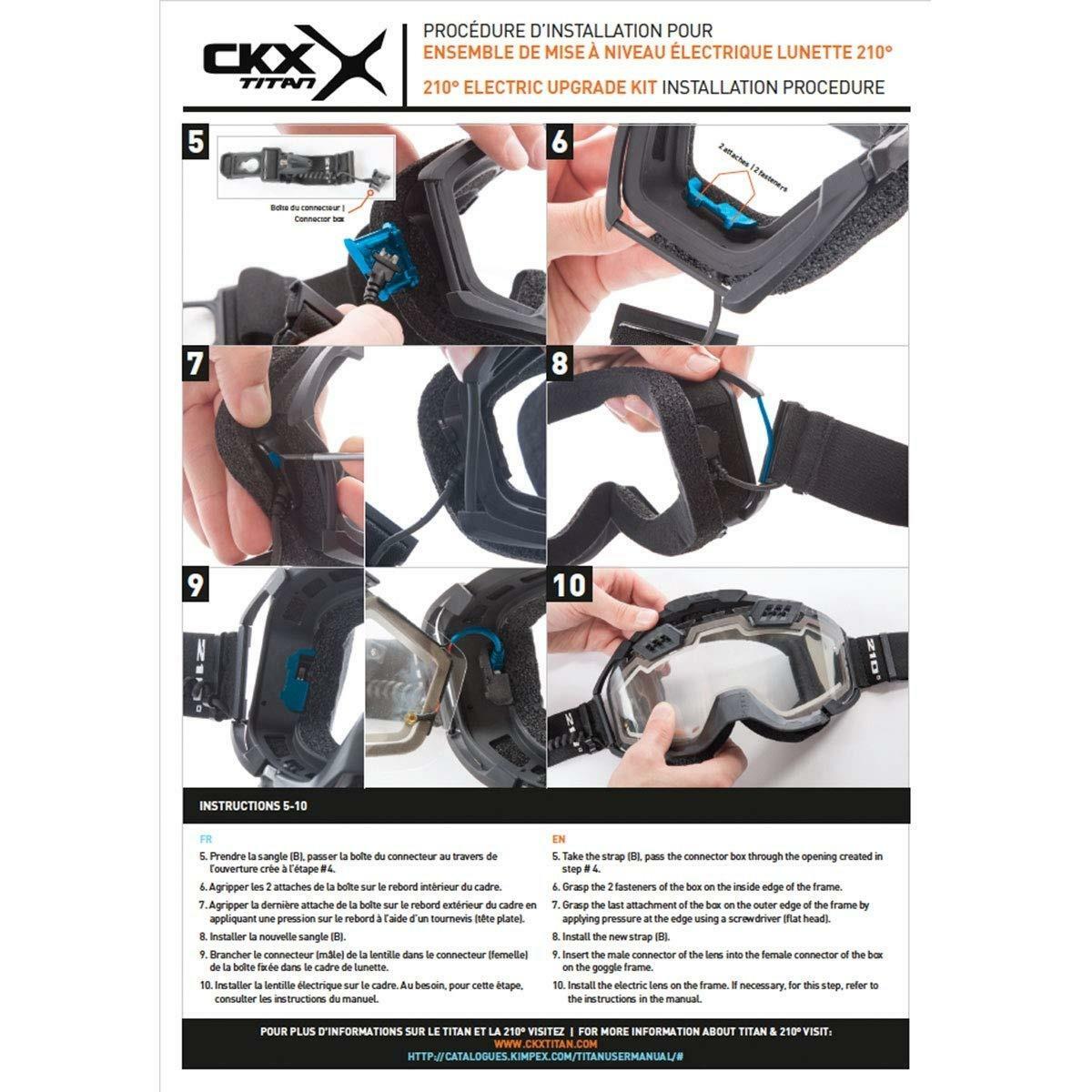 OPEN BOX - CKX Titan Original Carbon Electric Combo Helmet – Adult 3XL - 512607