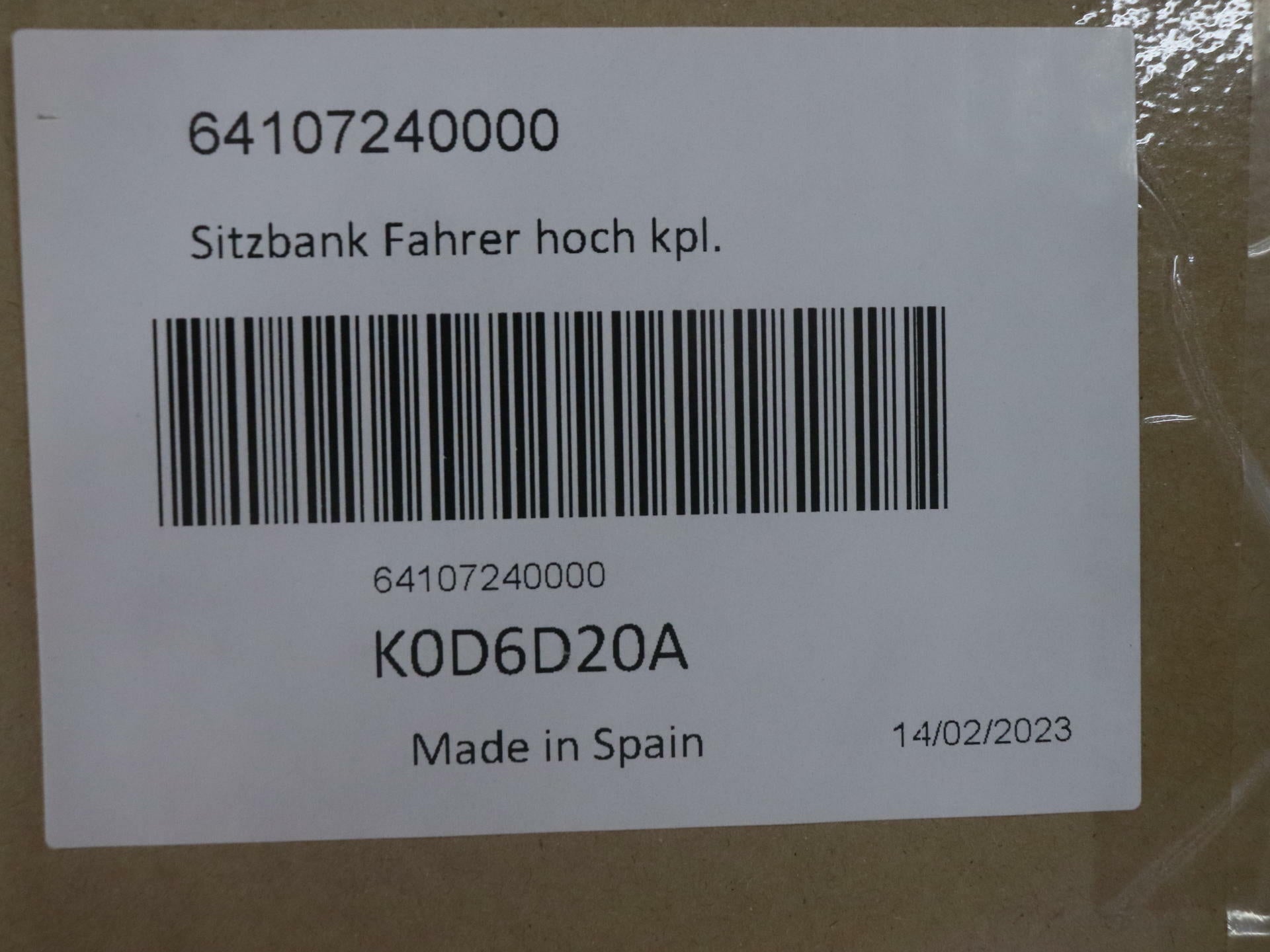 OPEN BOX - OEM KTM 790 890 Duke Ergo Seat - 64107240000