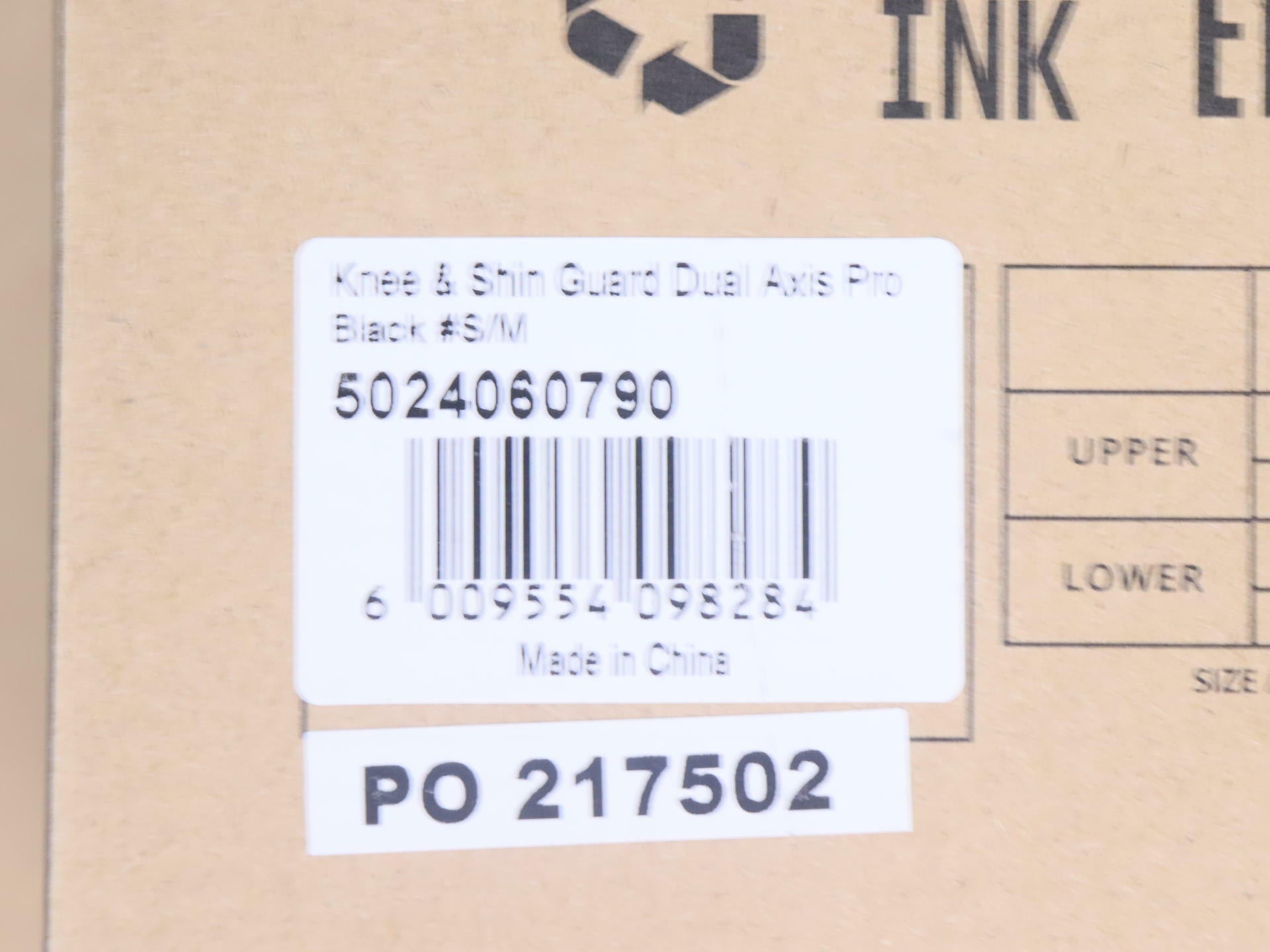 OPEN BOX - Leatt Knee & Shin Guard Protector Dual Axis Pro Black S/M- 5024060790