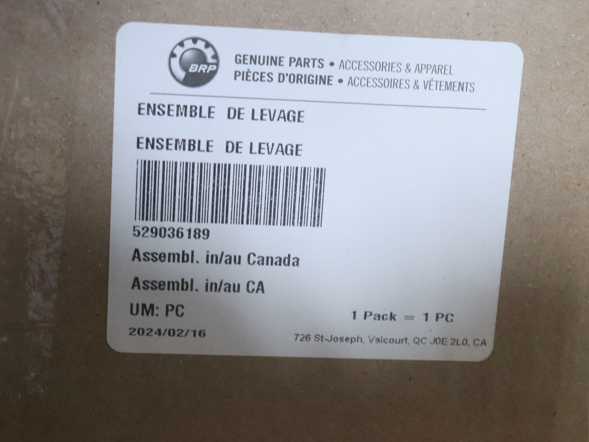 OPEN BOX - OEM Sea-Doo PWC Lift Kit 1200 LB Capacity 4-TEC Platforms - 529036189