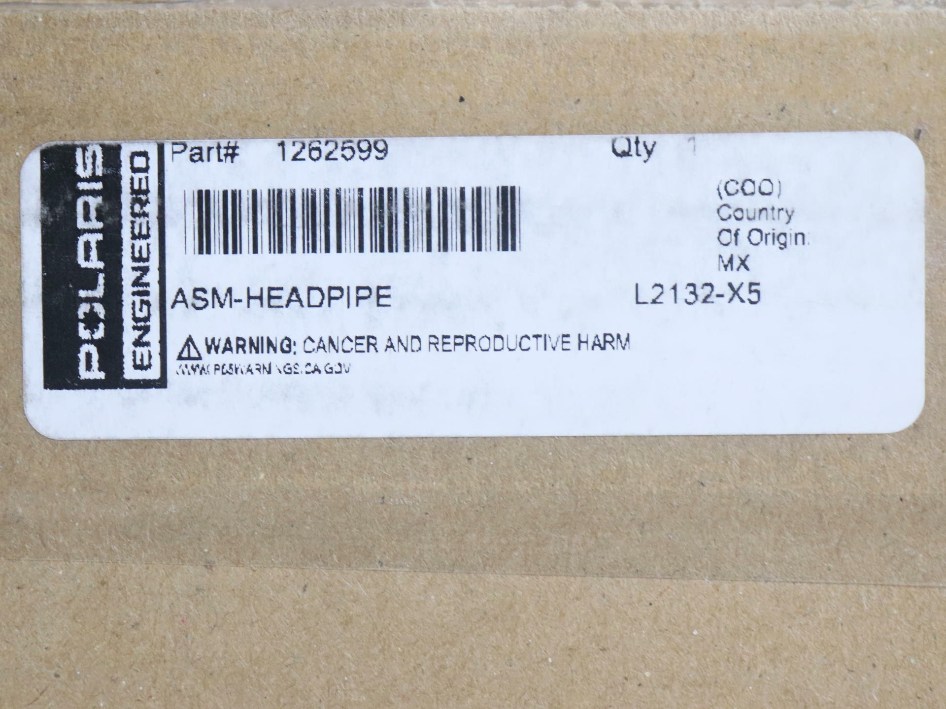 OPEN BOX - OEM Polaris Header Pipe Exhaust Manifold RZR 1000 XP XP4 - 1262599