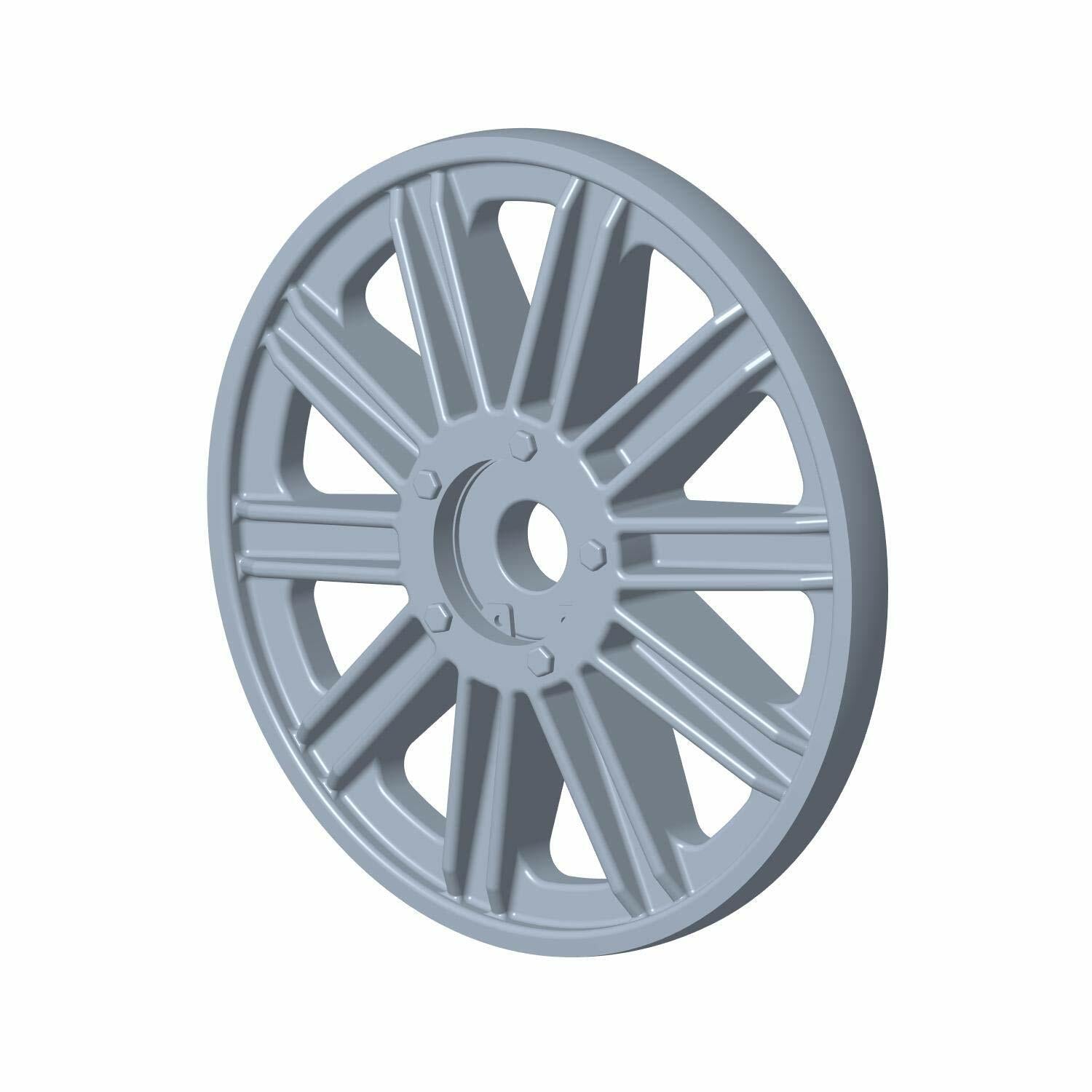 Polaris Snowmobile Suspension Rail Idler Wheel 7.25 in., Gloss Black, Genuine OEM Part 1590431-070, Qty 1