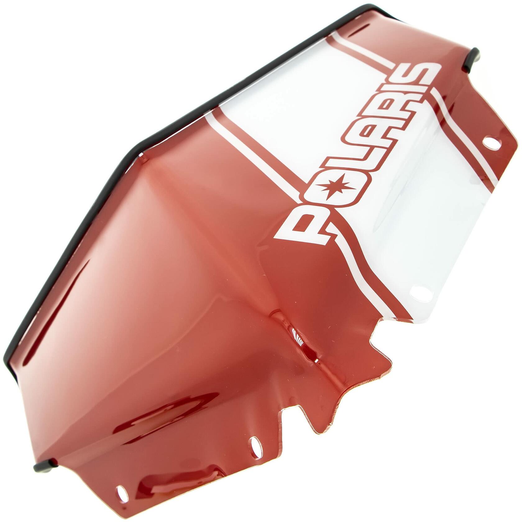 Polaris Snowmobile Low Windshield with Striped Logo