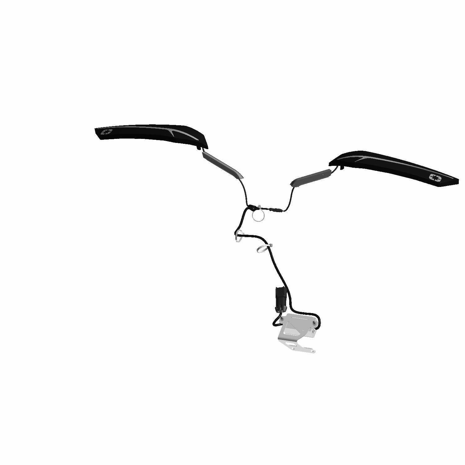 Polaris OEM Snowmobile Defend Handguard Signature Light, Qty 1, Part 2890117