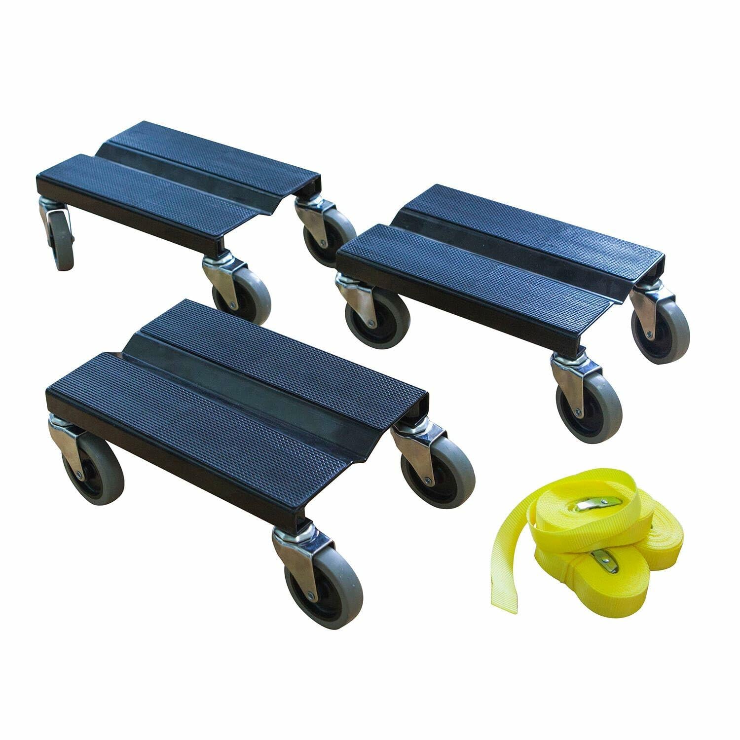 Polaris Snow Dolly Set with 3" Casters, 2 ski-Dollies with no-Slip Rubber Inserts, 1 Track Dolly, Part 2882959