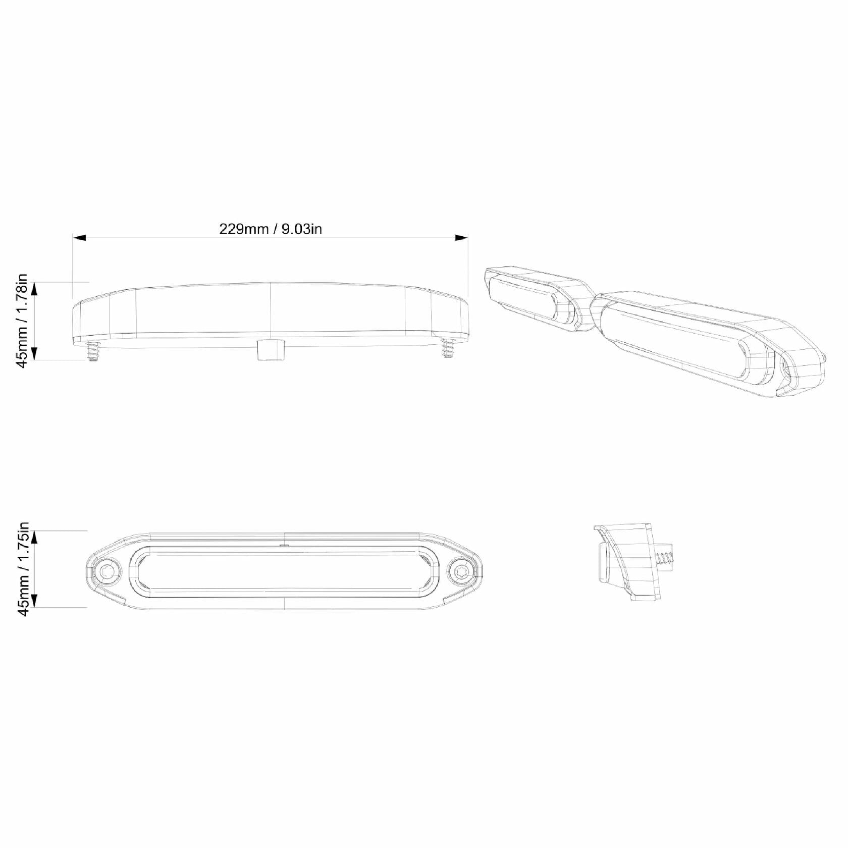 Sea-Doo OEM, Auxiliary Rear Underwater Lights for Switch Pontoon, 295101327